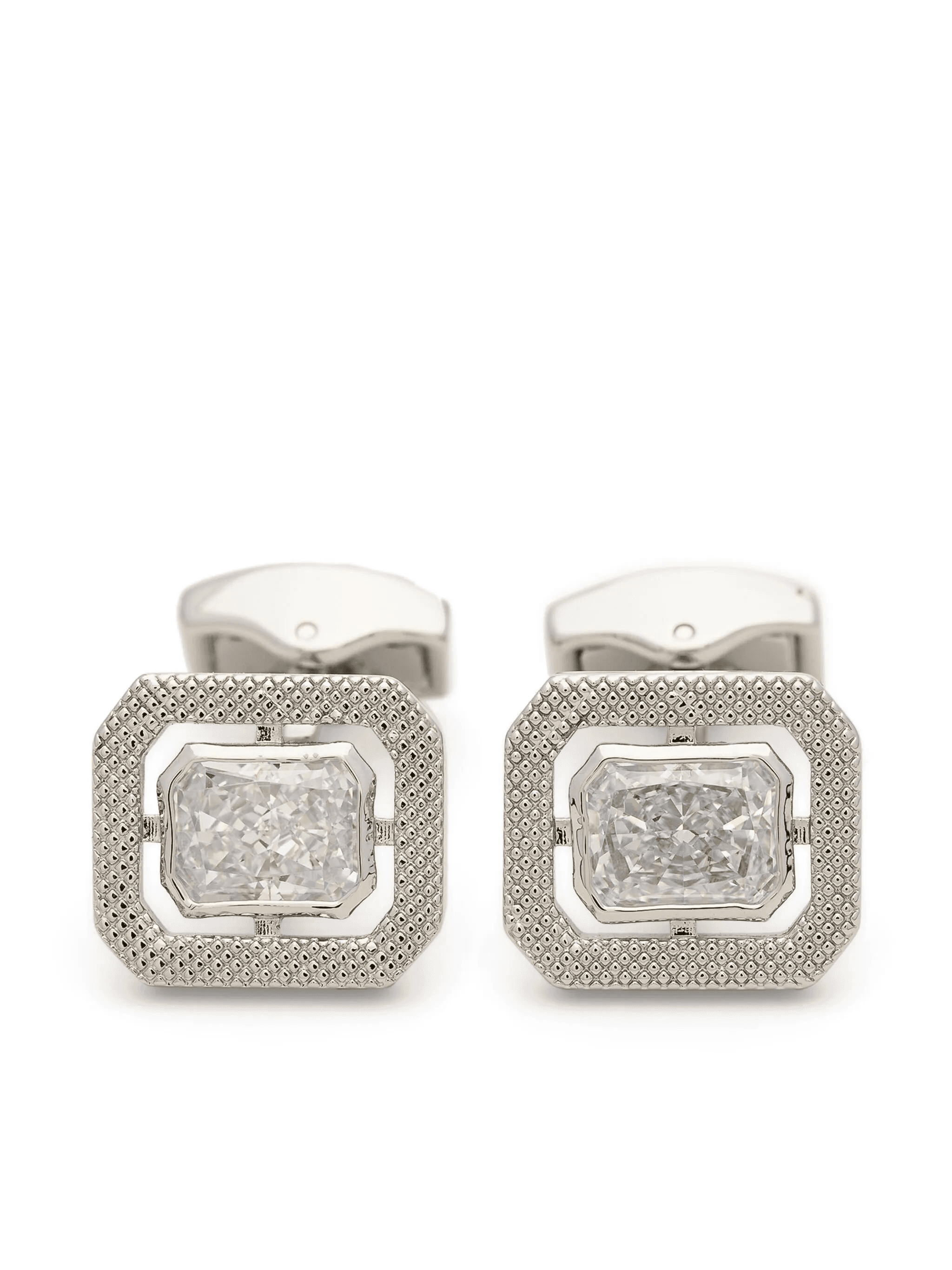 Halo rectangular cufflinks - Image 1