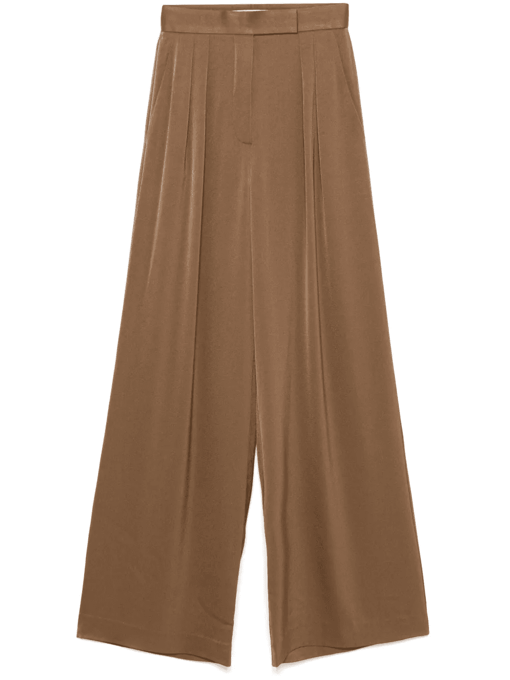 double-pleat satin trousers - Image 1