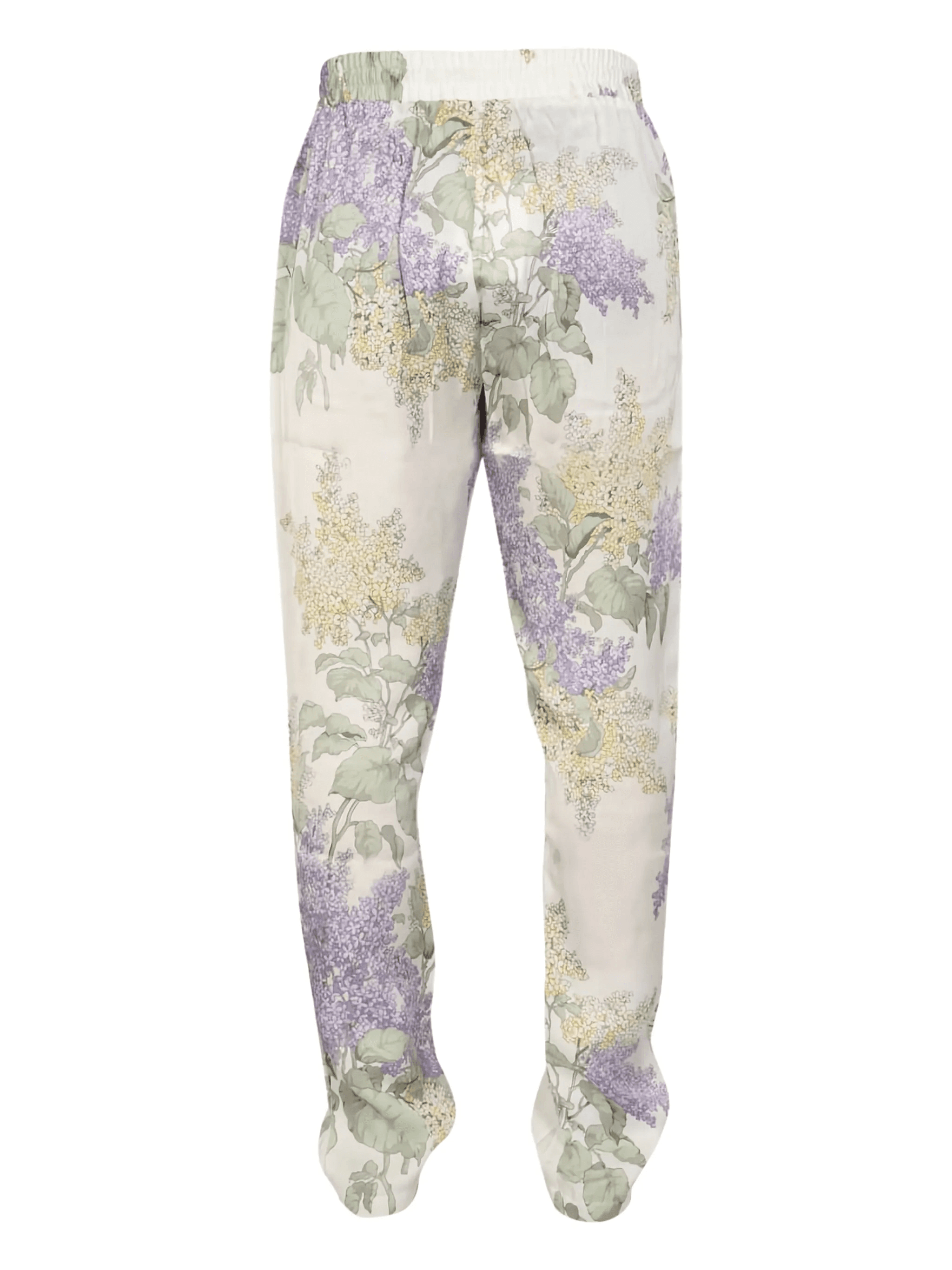 floral-print straight-leg trousers - Image 1