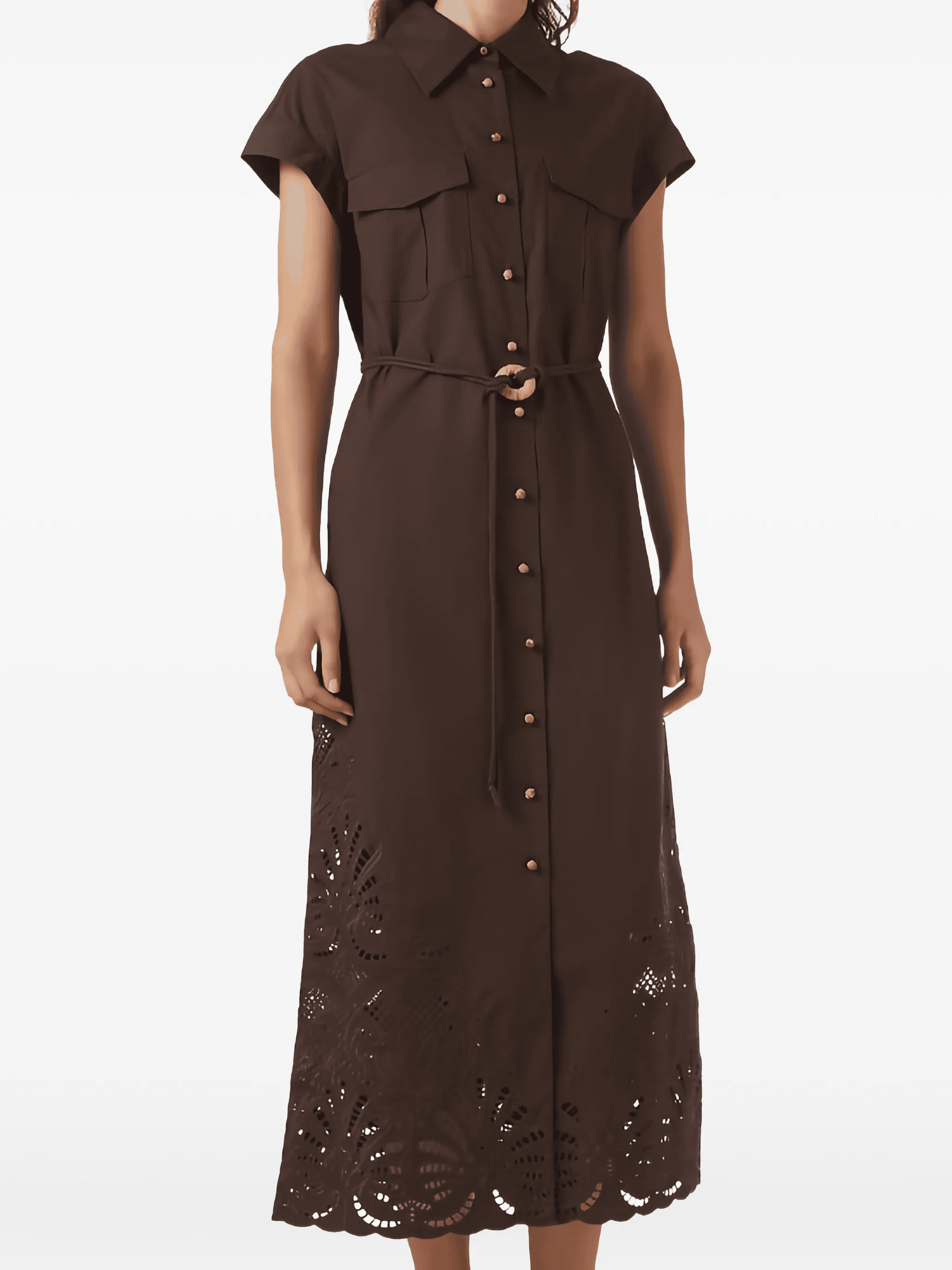 Kya embroidered midi dress - Image 1