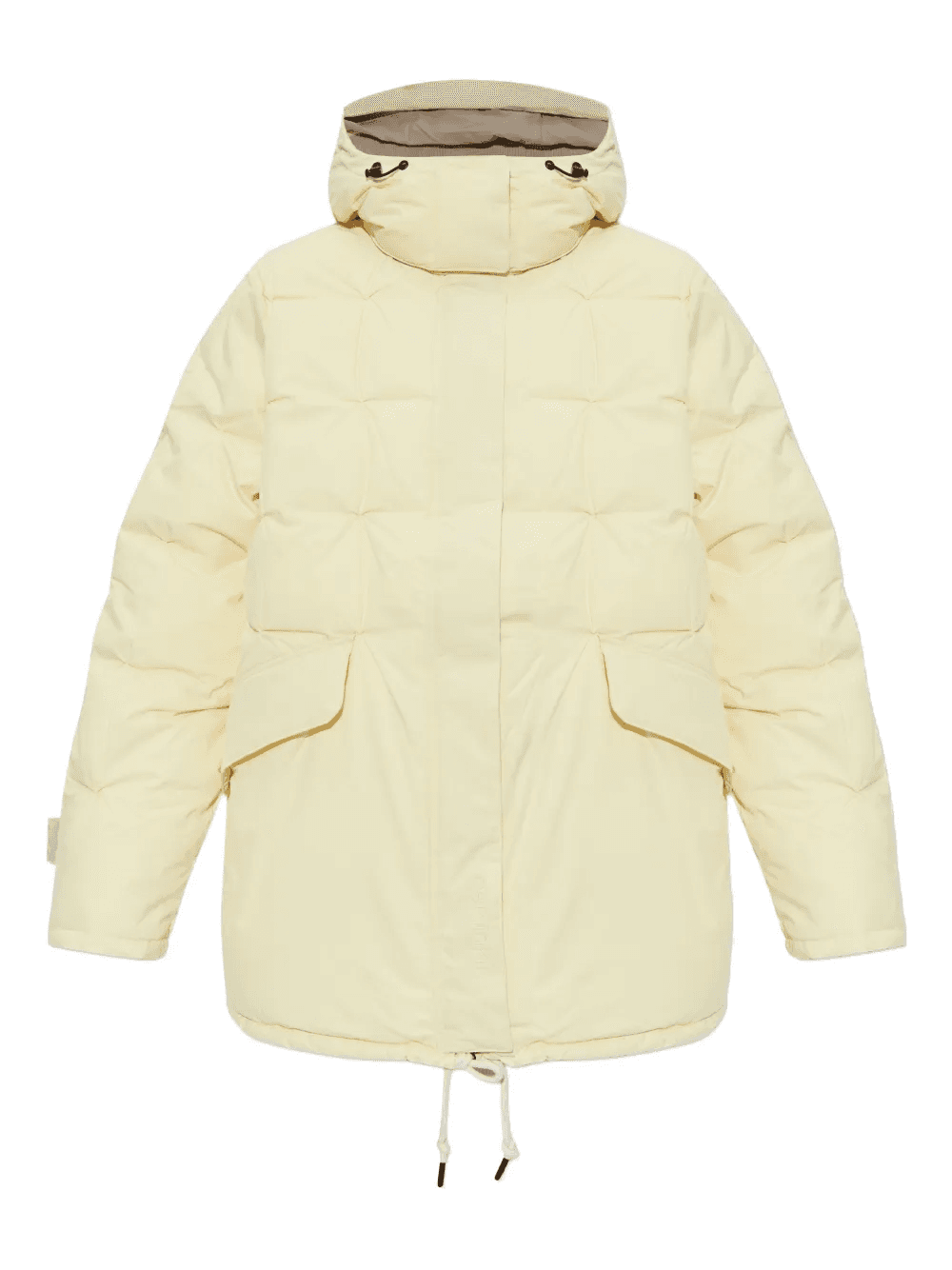 quilted hooded parka coat - Image 1