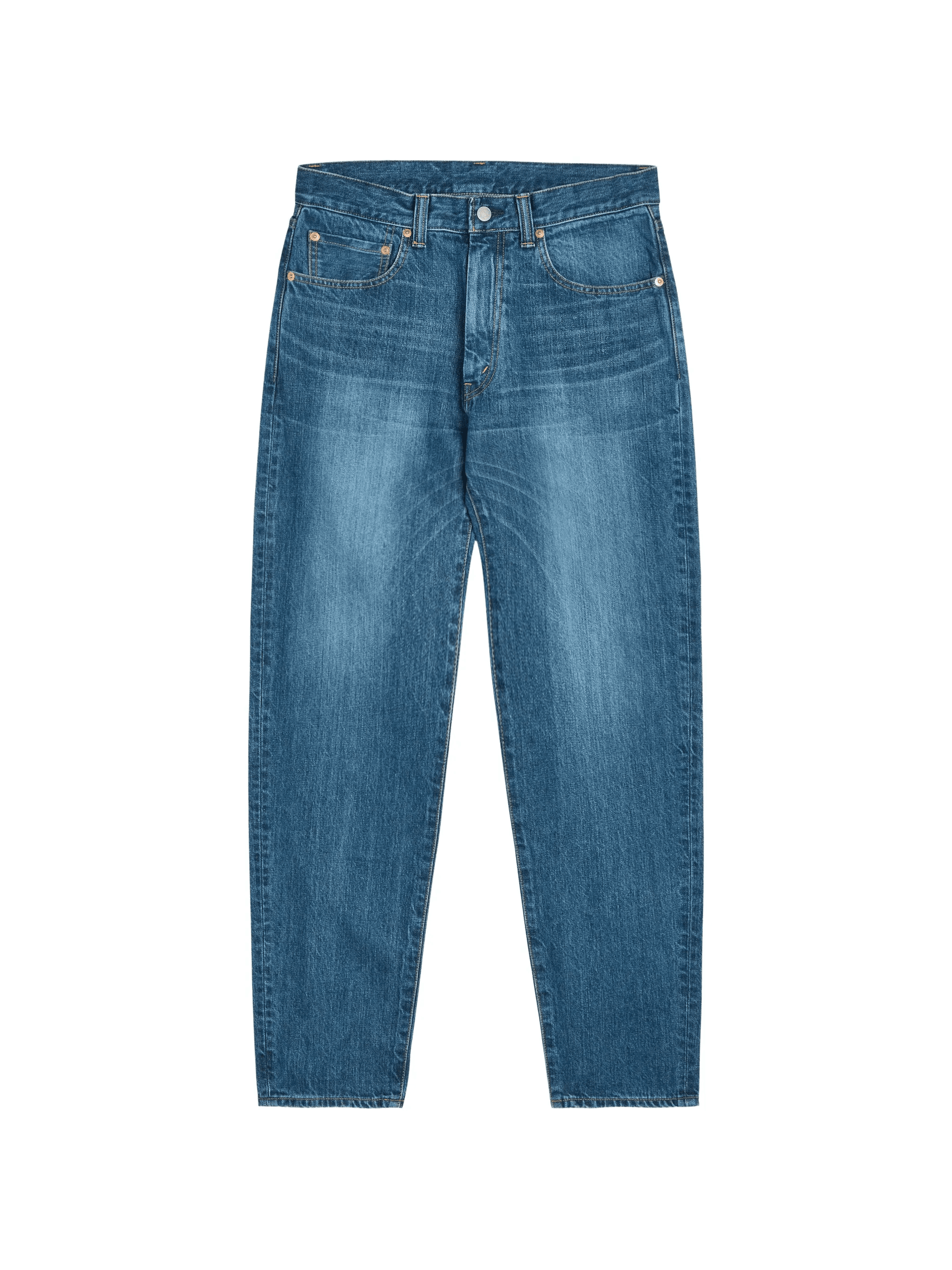 faded-wash whiskered jeans - Image 1
