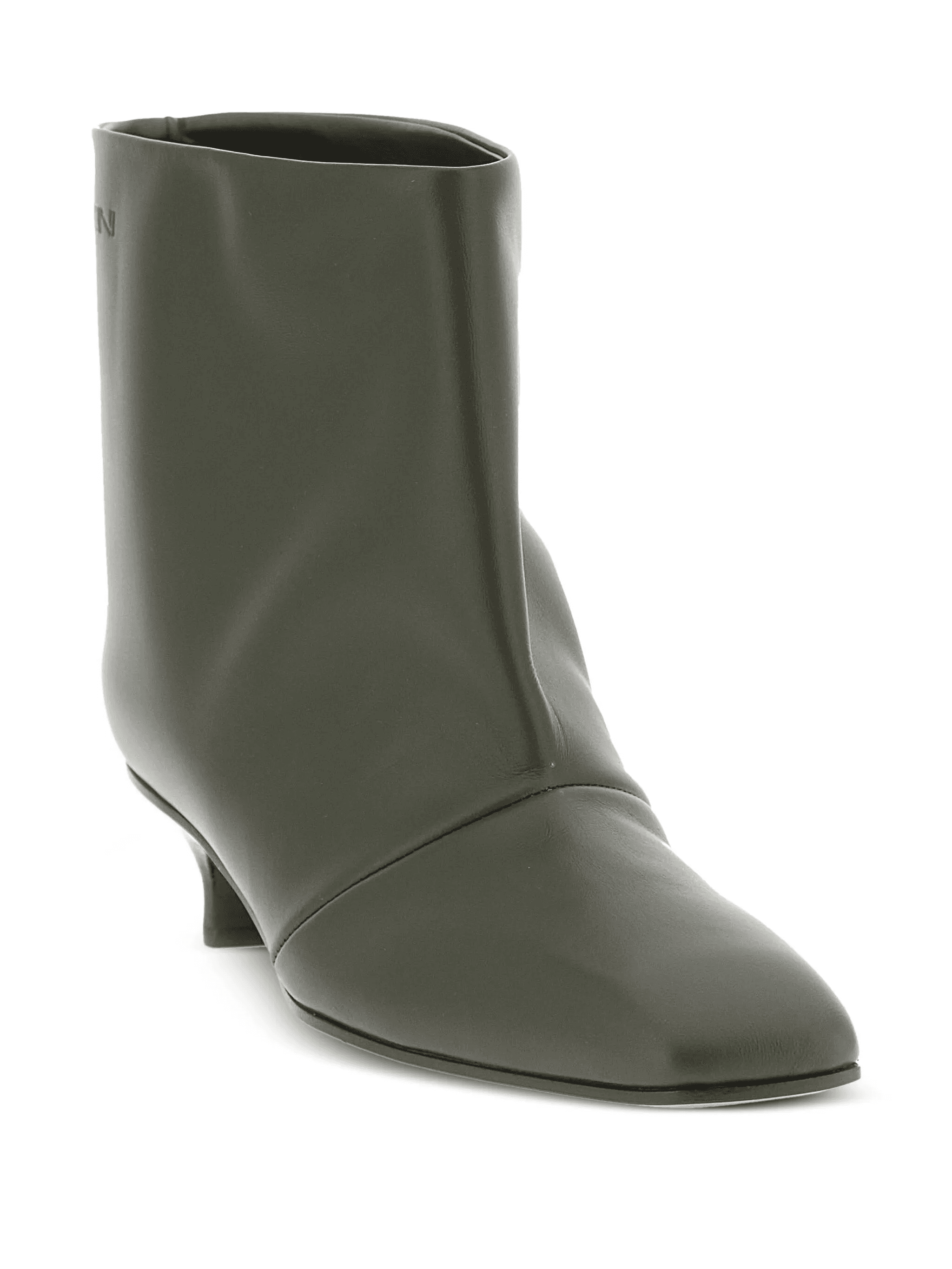 30mm Cizin square-toe leather ankle boots — Image 2