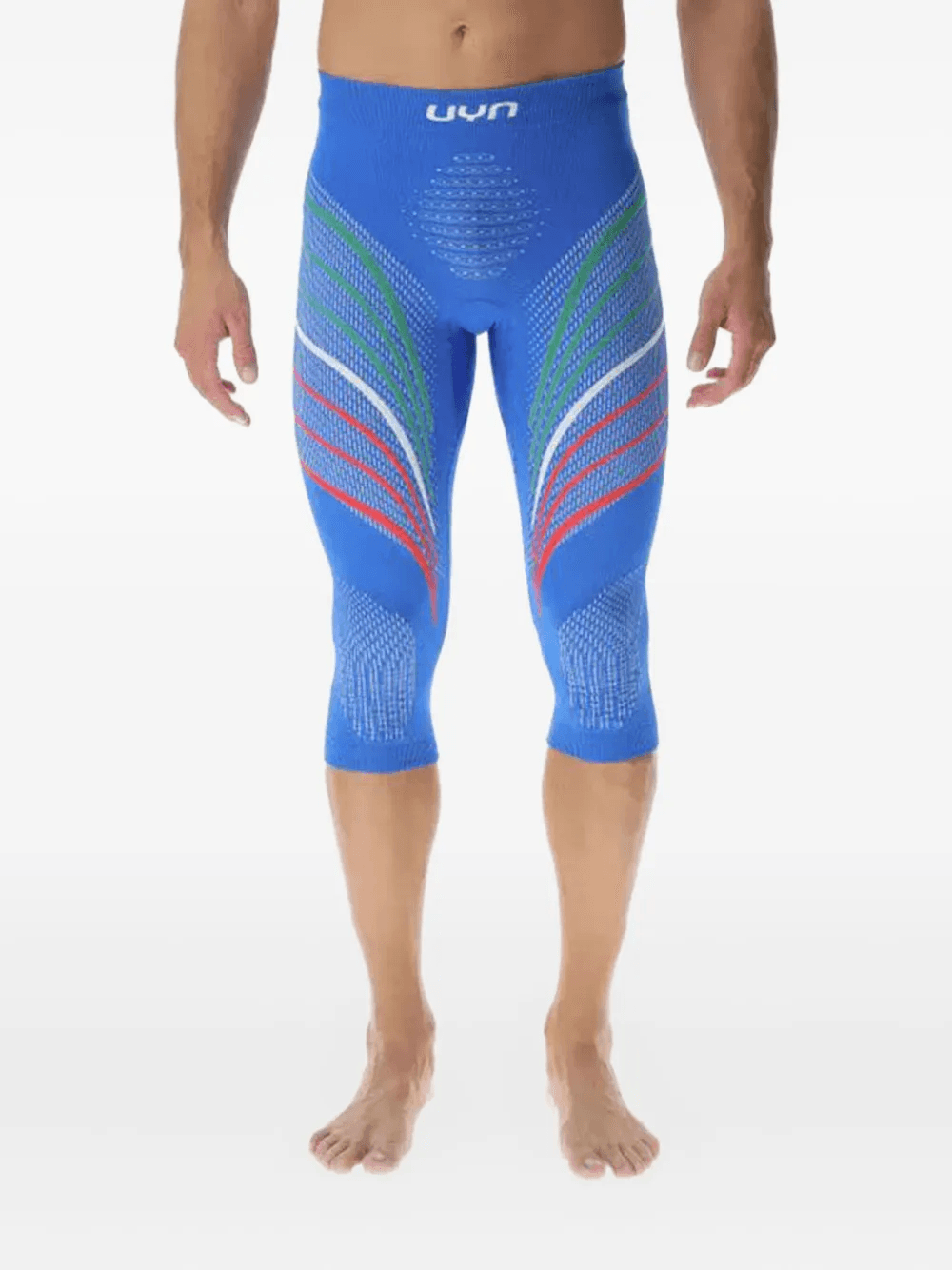 Natyon three-stripe patterned performance leggings - Image 1