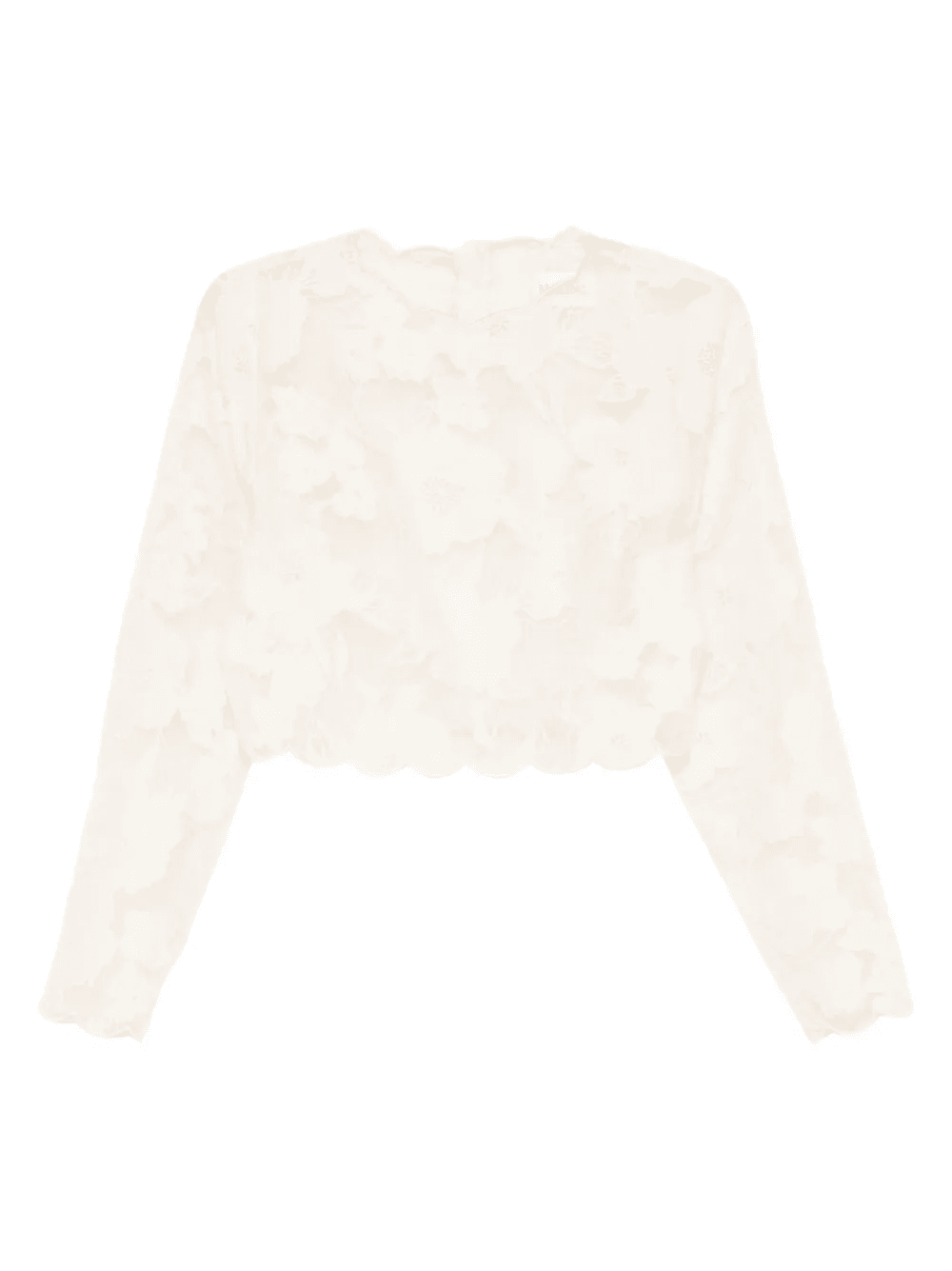 floral scalloped top - Image 1