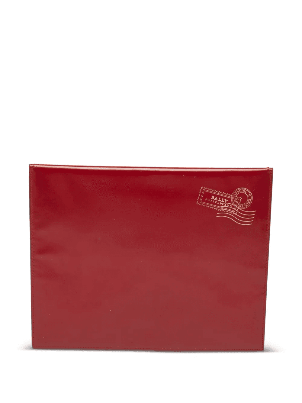 pre-owned flap leather clutch - Image 1