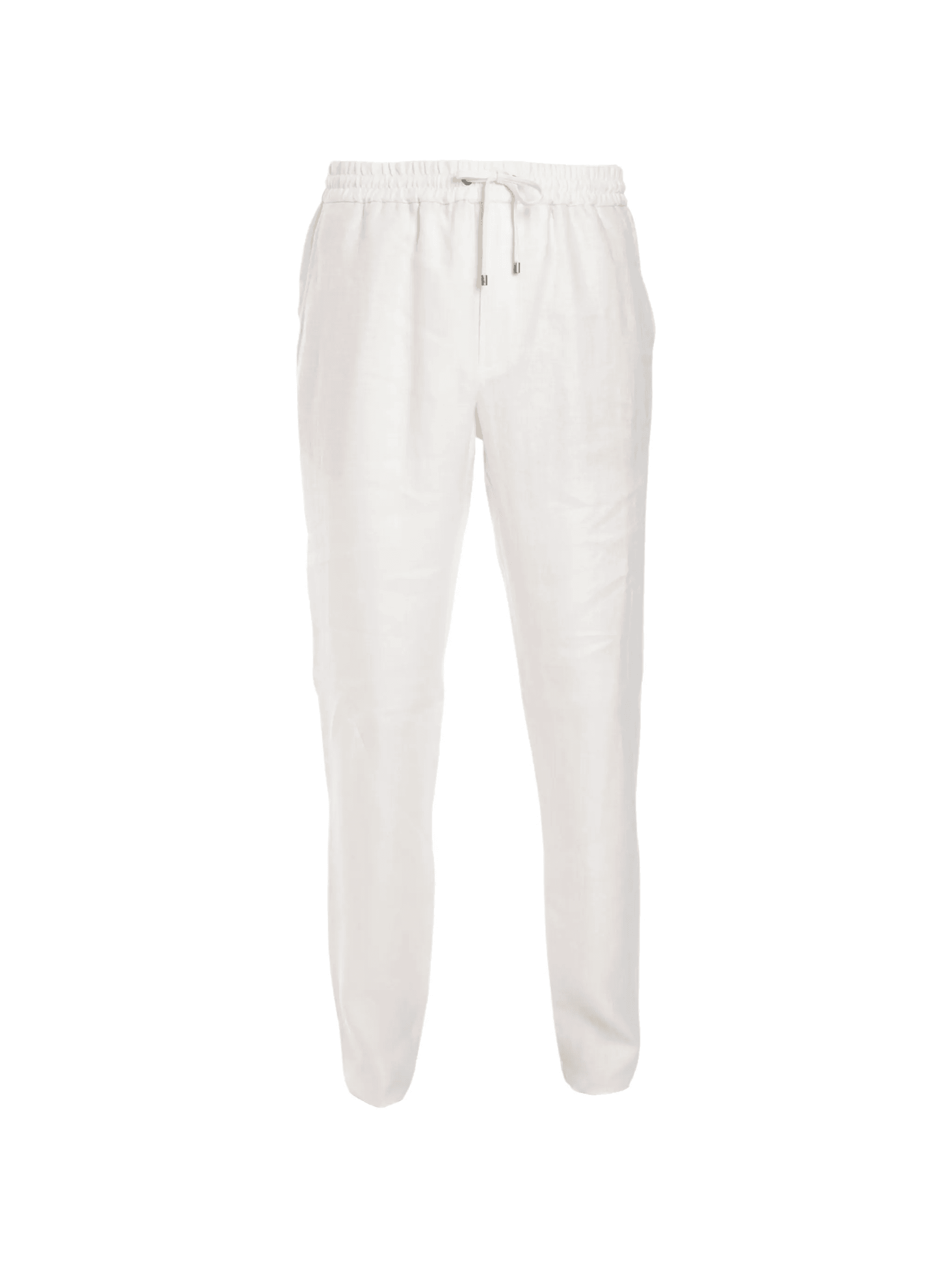 drawstring linen trousers - Image 1