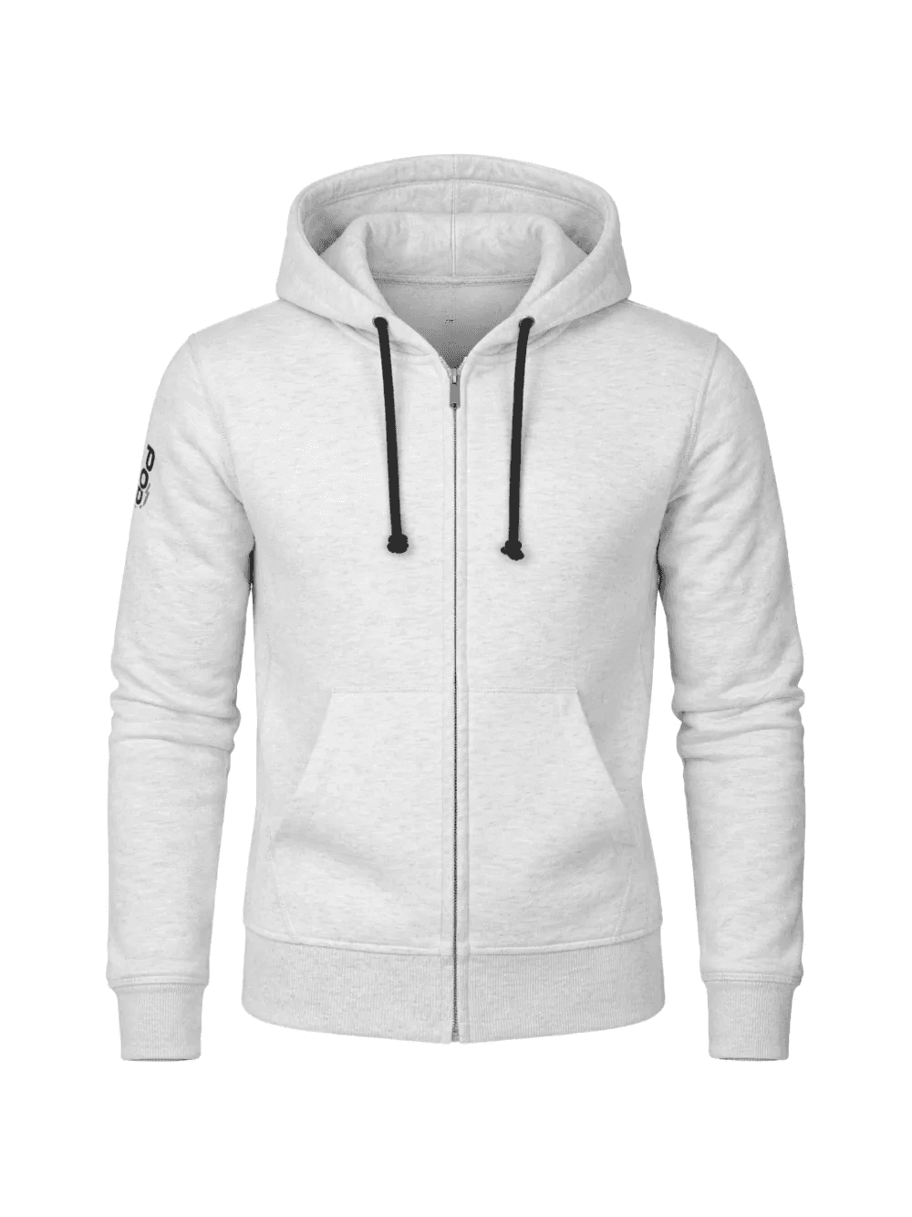 logo-embroidered zip hoodie - Image 1