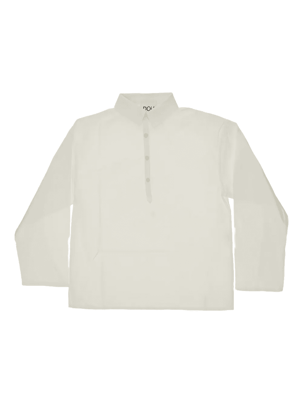 button-front long-sleeves polo shirt - Image 1