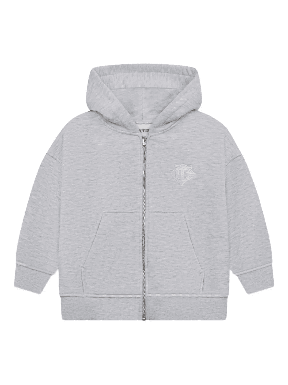 logo-embroidered zip-up hoodie - Image 1