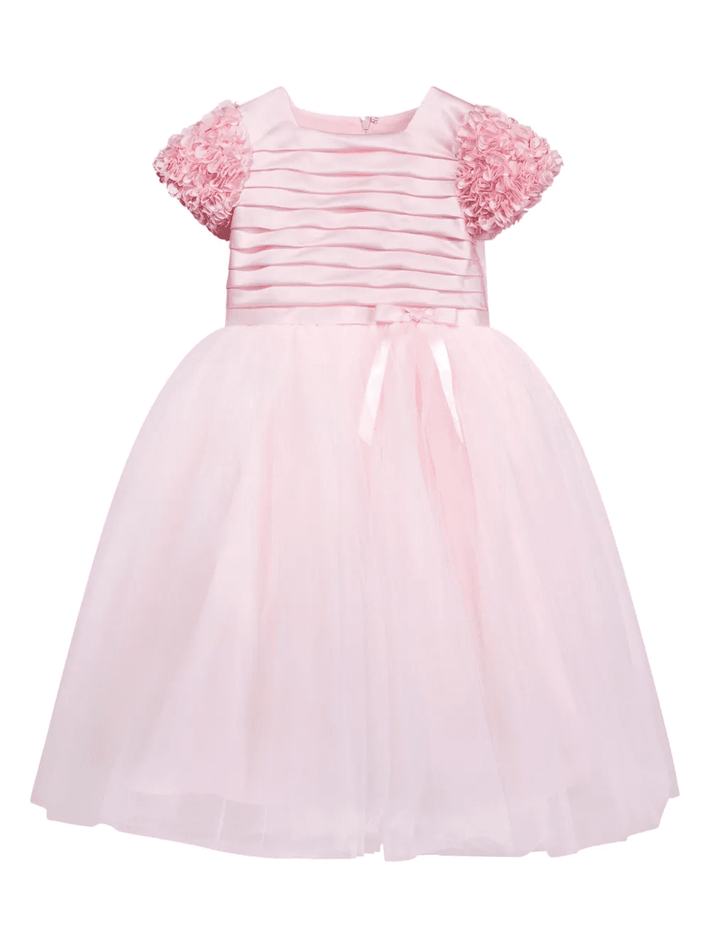 pleated ruffled belted gown dress - Image 1