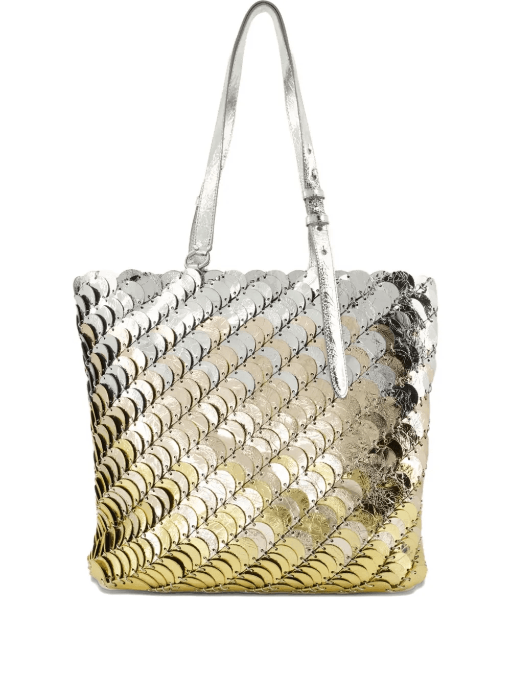 metallic chainmail tote bag - Image 1