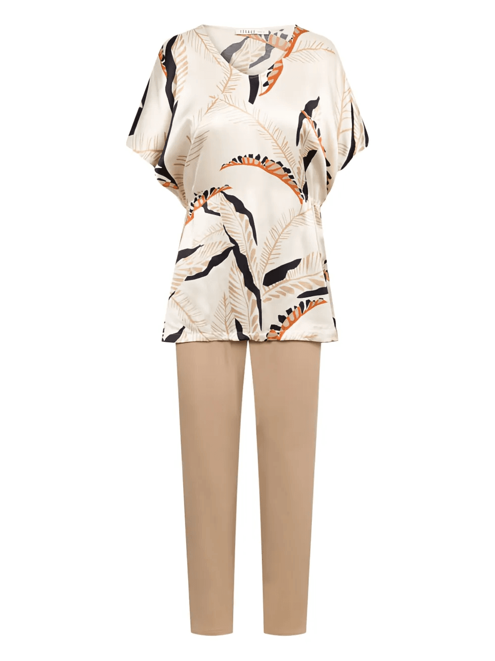 v-neck printed pyjamas (set of two) - Image 1