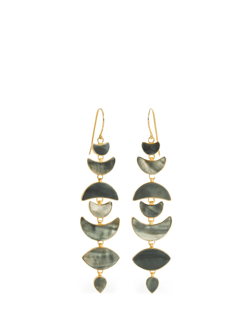 Warrioress Moon drop-design earrings - Image 1