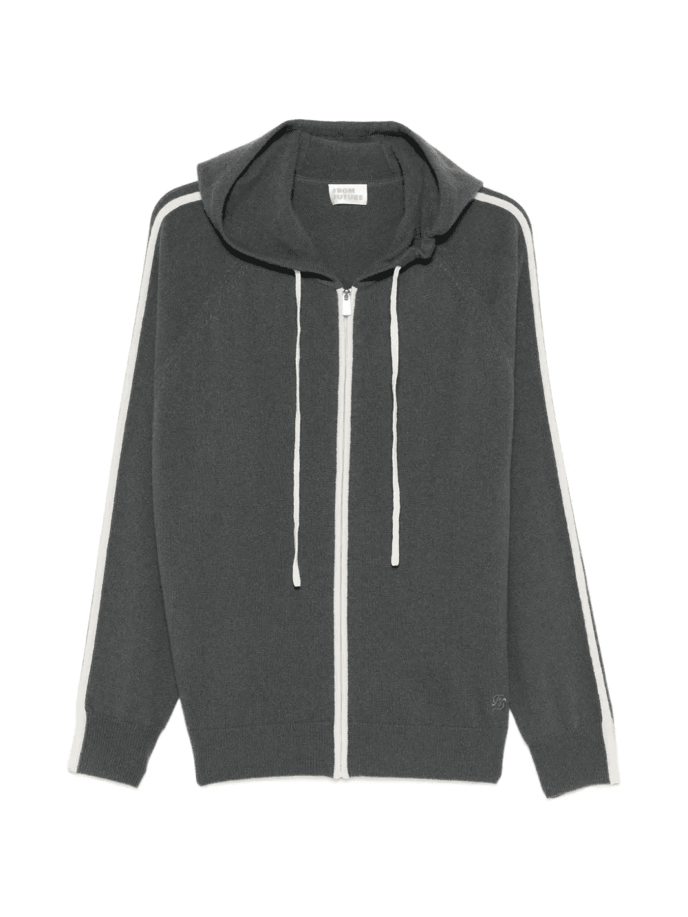 cashmere zip-up hoodie - Image 1