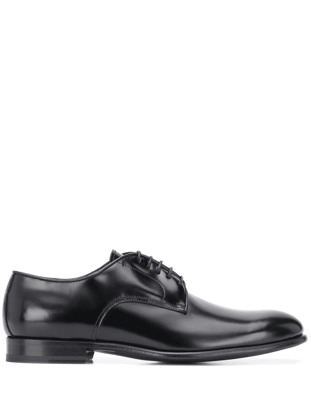 lace-up Derby leather shoes - Image 1
