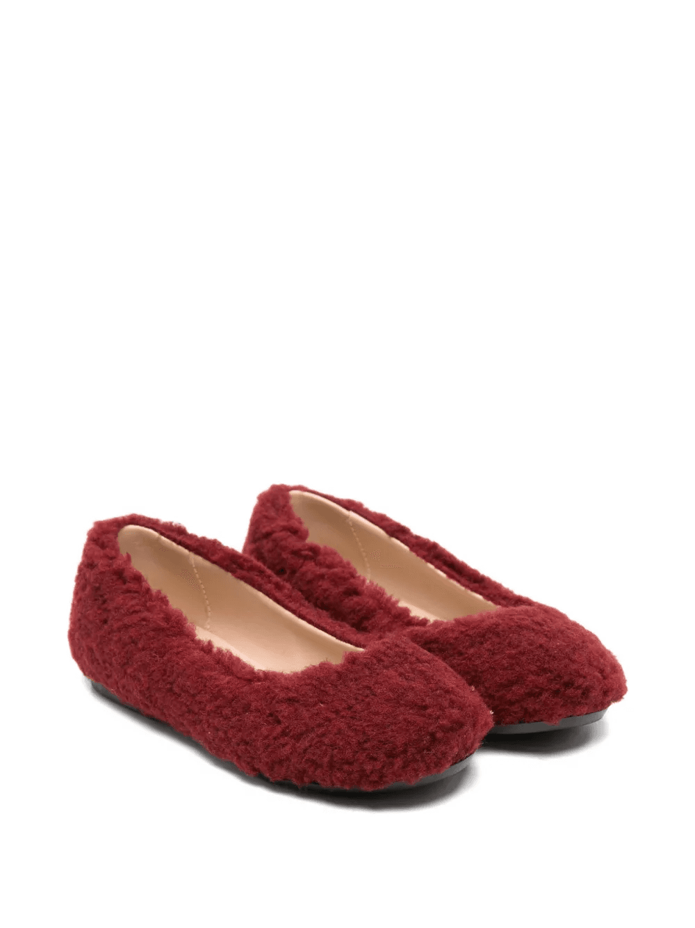 textured ballet flats - Image 1
