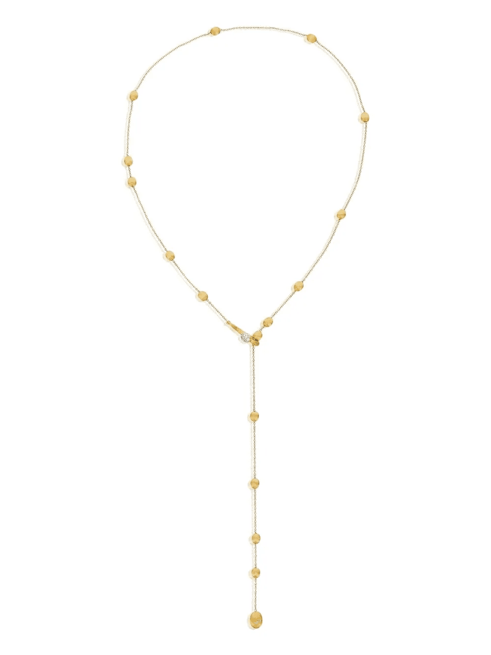18kt yellow gold Soffio diamond necklace - Image 1