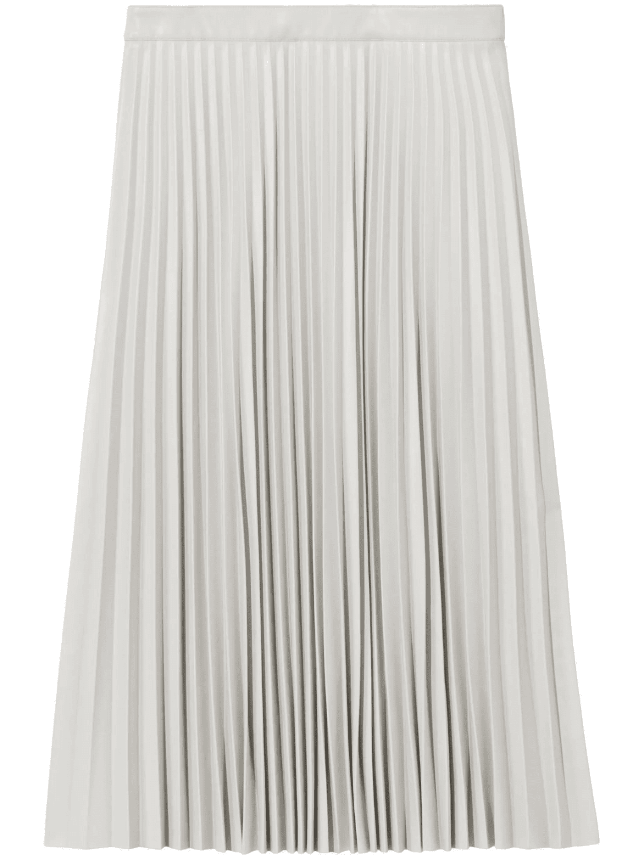 faux-leather pleated skirt - Image 1