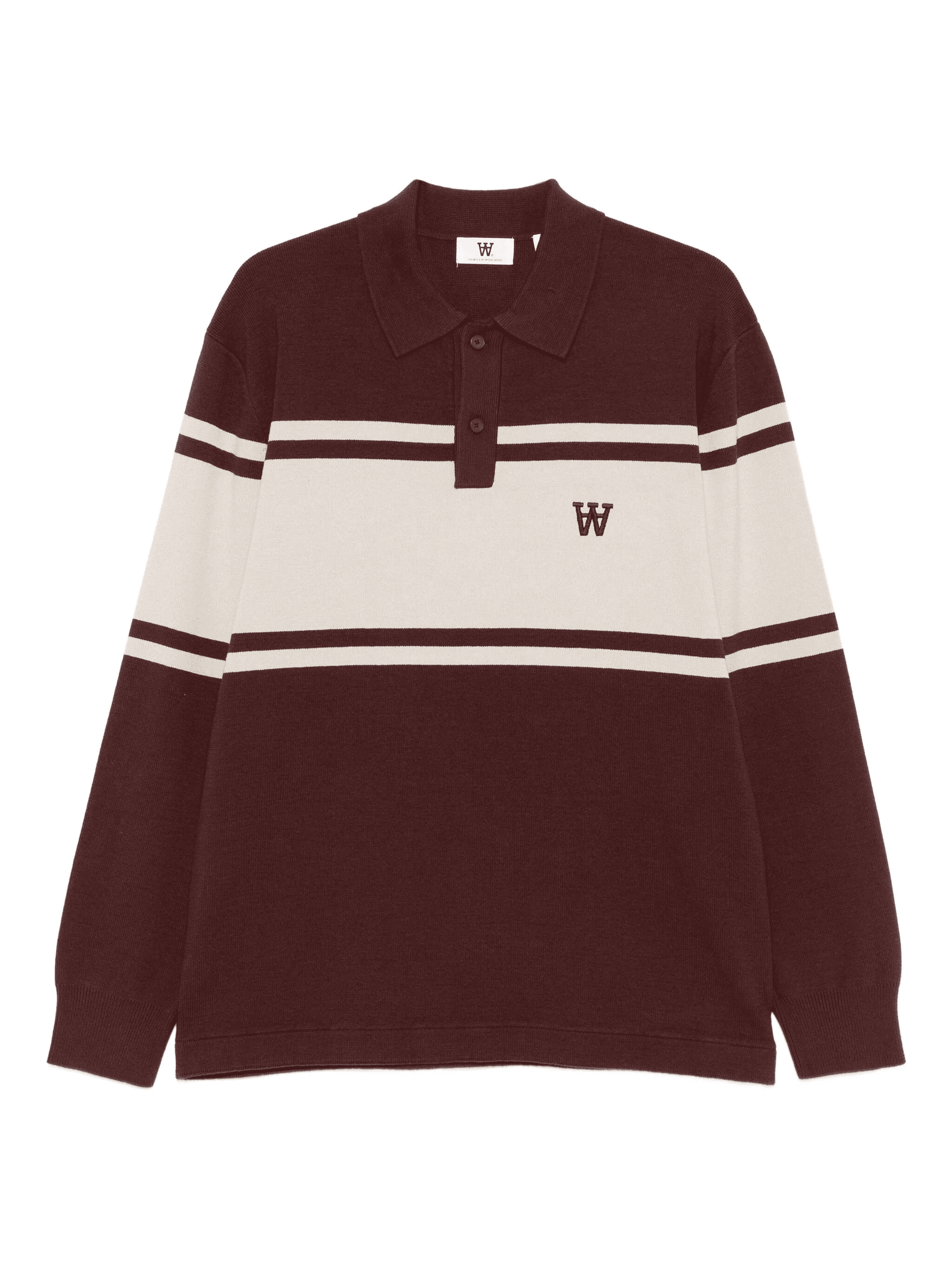 WWCurt striped long-sleeve polo shirt - Image 1