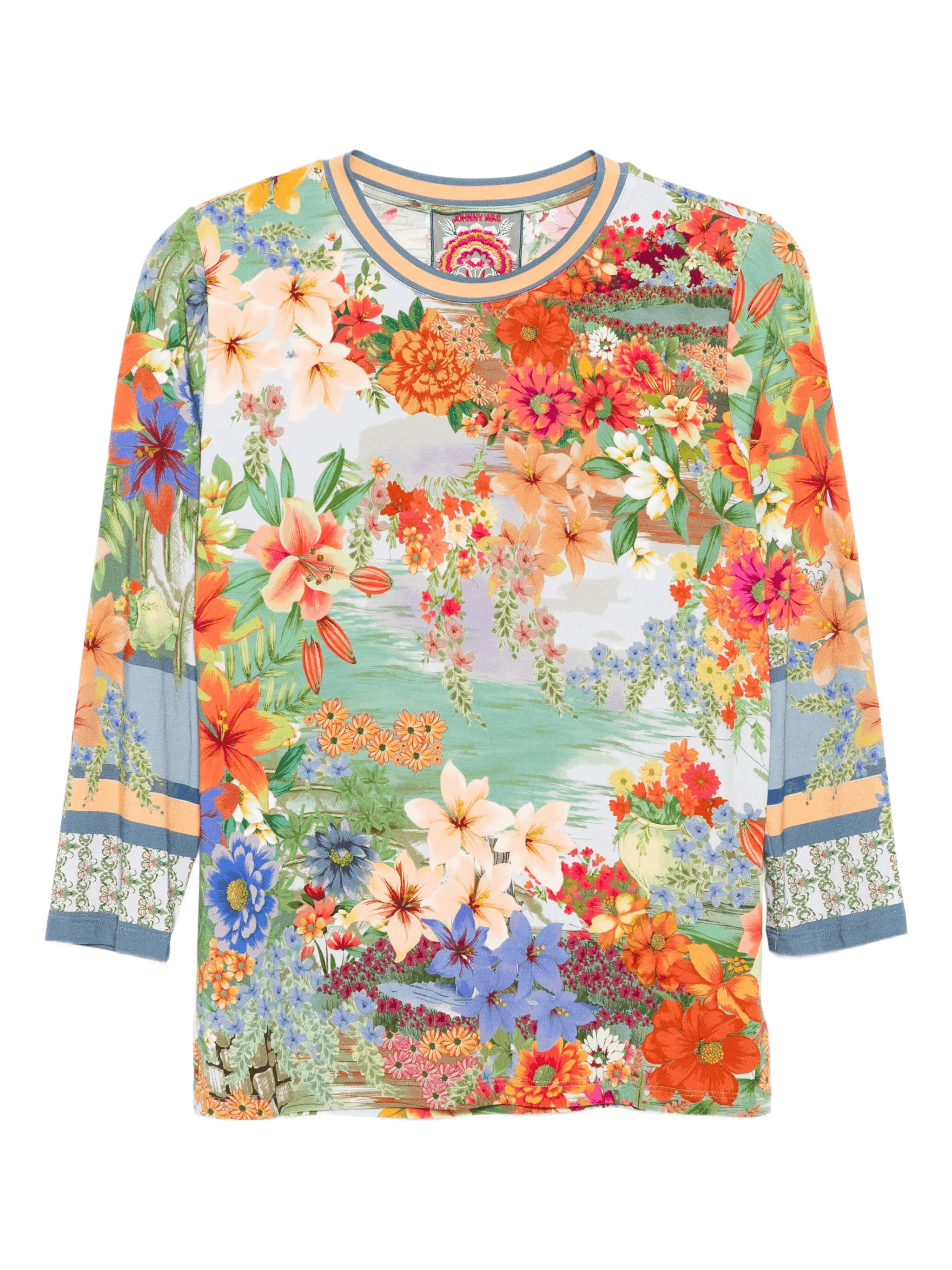 The Janie 3/4 sleeve crew neck T-shirt - Image 1