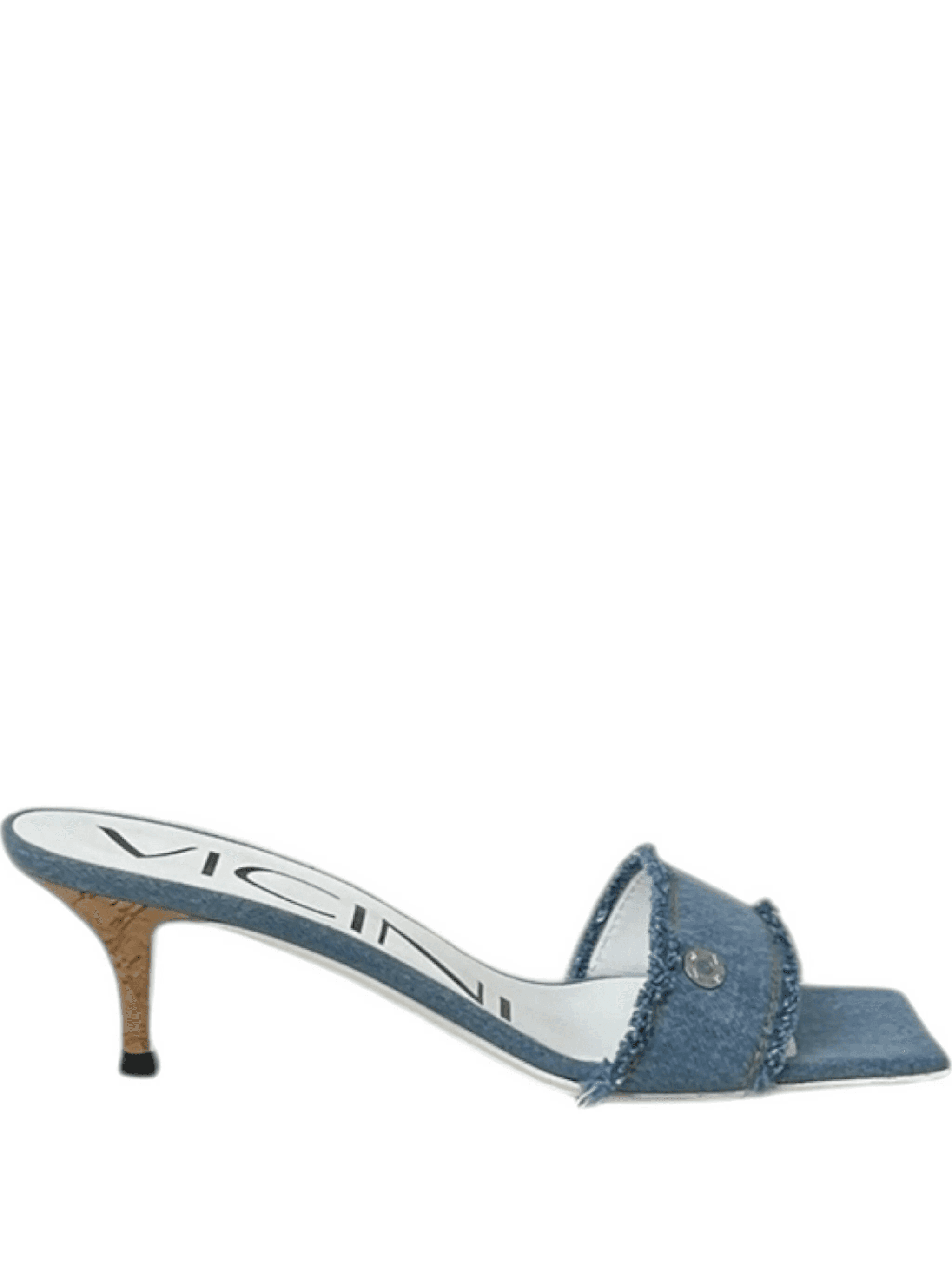 frayed heeled sandals - Image 1