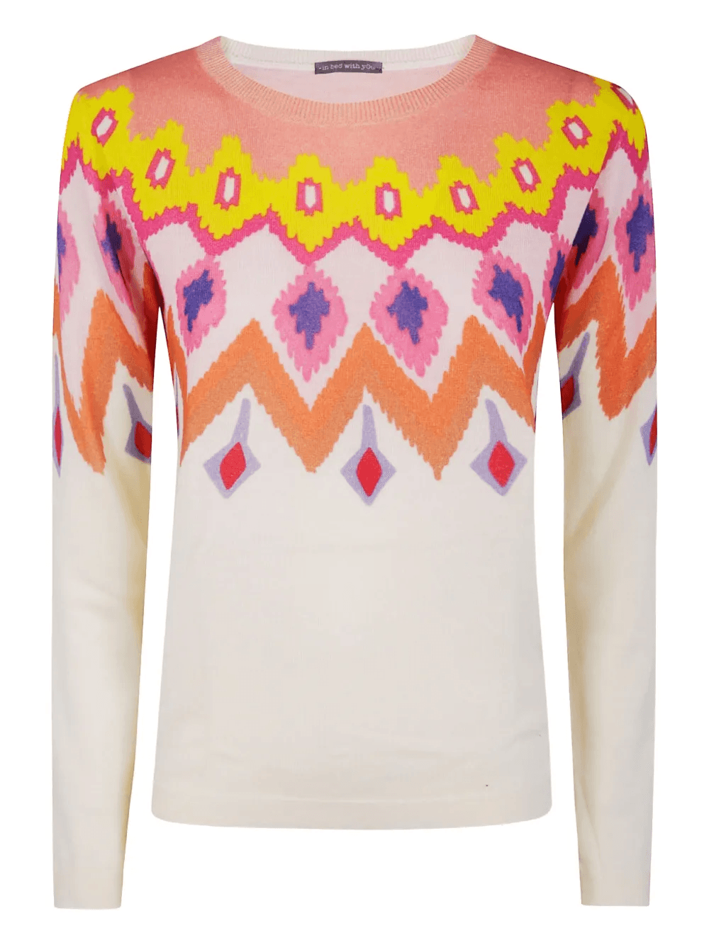 abstract-print wool sweater - Image 1