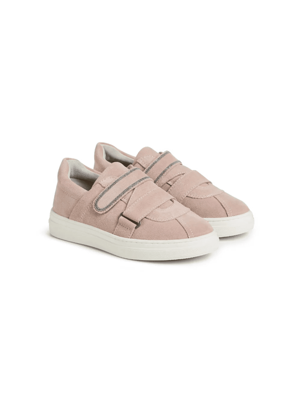 monili trim double strap suede sneakers - Image 1
