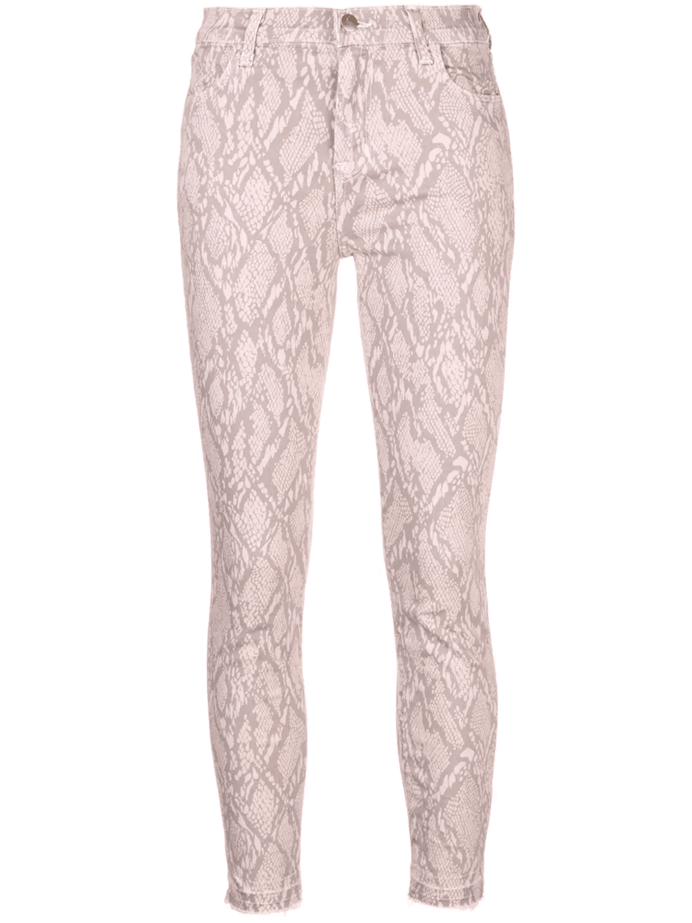 snakeskin print skinny jeans - Image 1