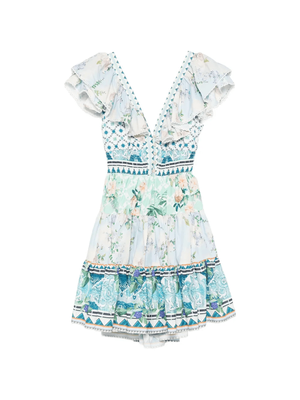 ruffled floral mini dress - Image 1