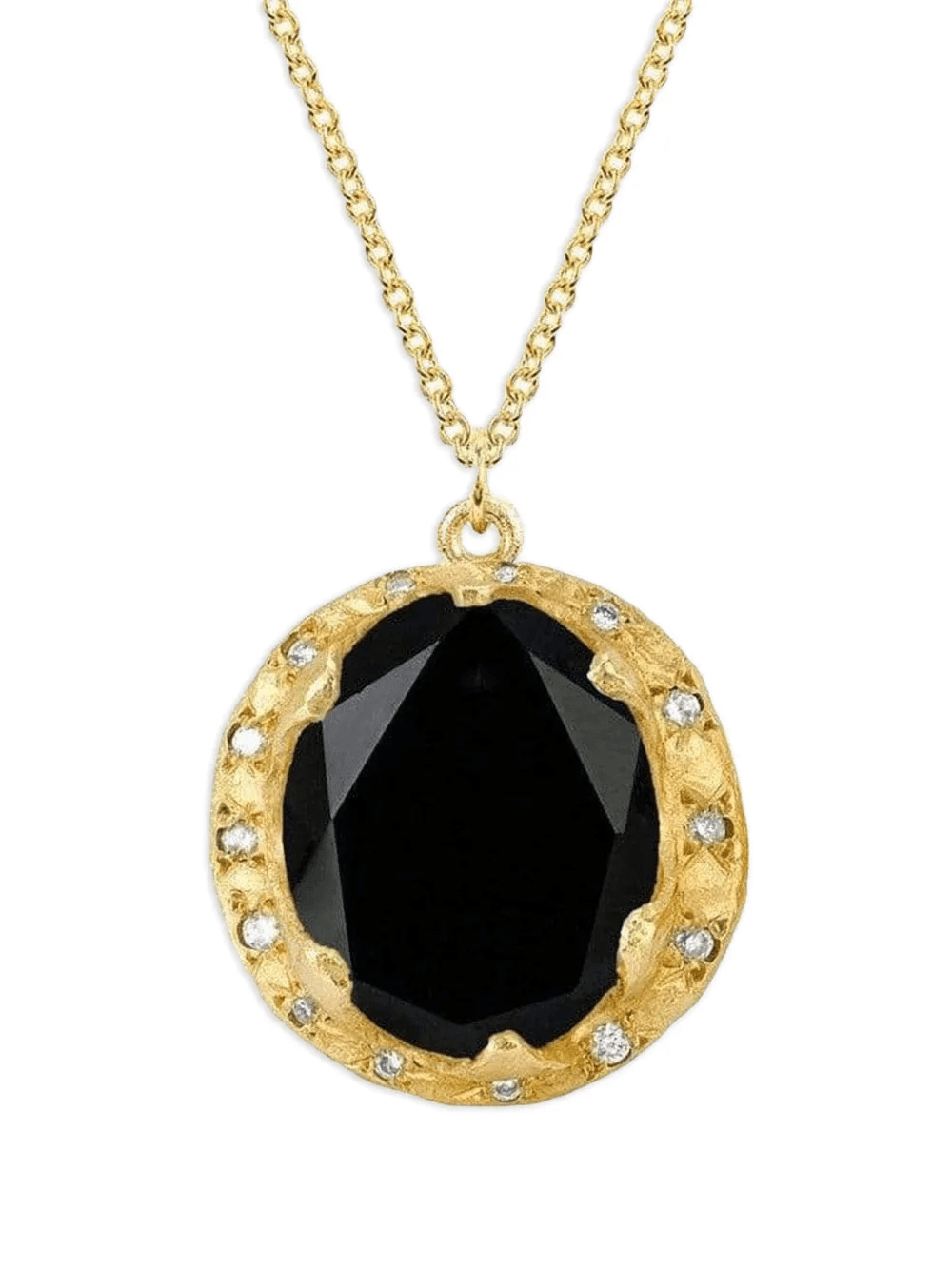 14kt yellow gold Queen Onyx necklace - Image 1