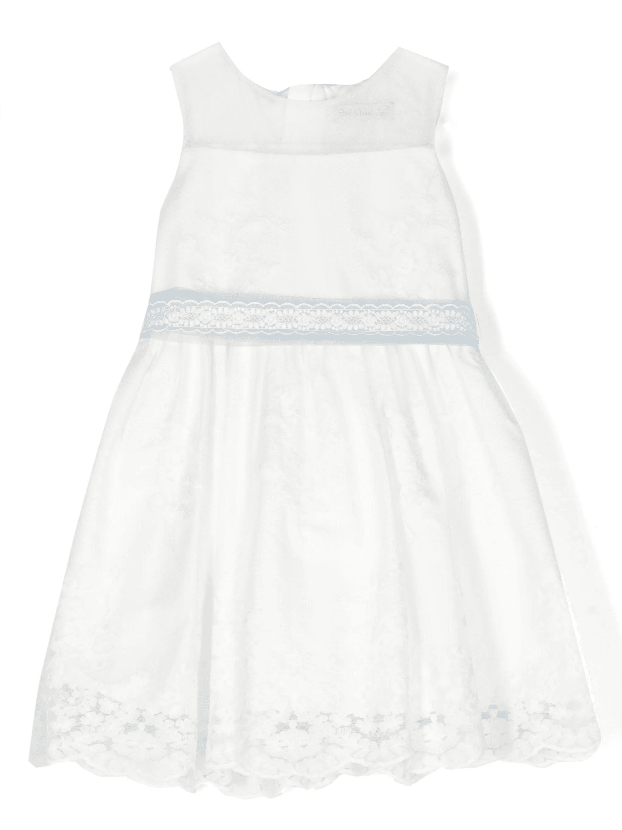 floral-appliqué belted dress - Image 1