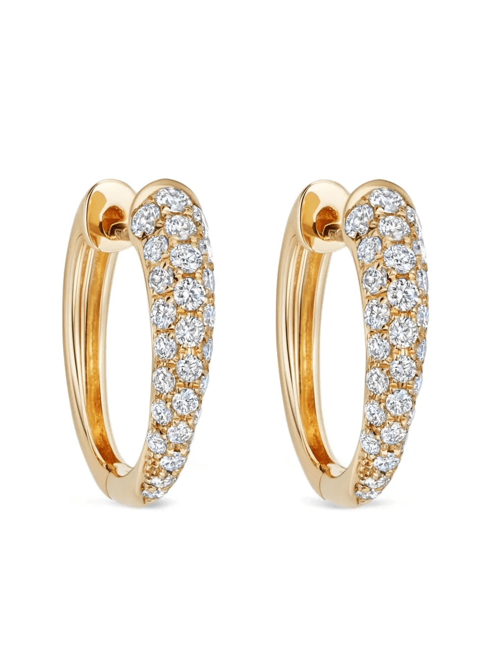 18kt yellow gold Kiki diamond earrings - Image 1
