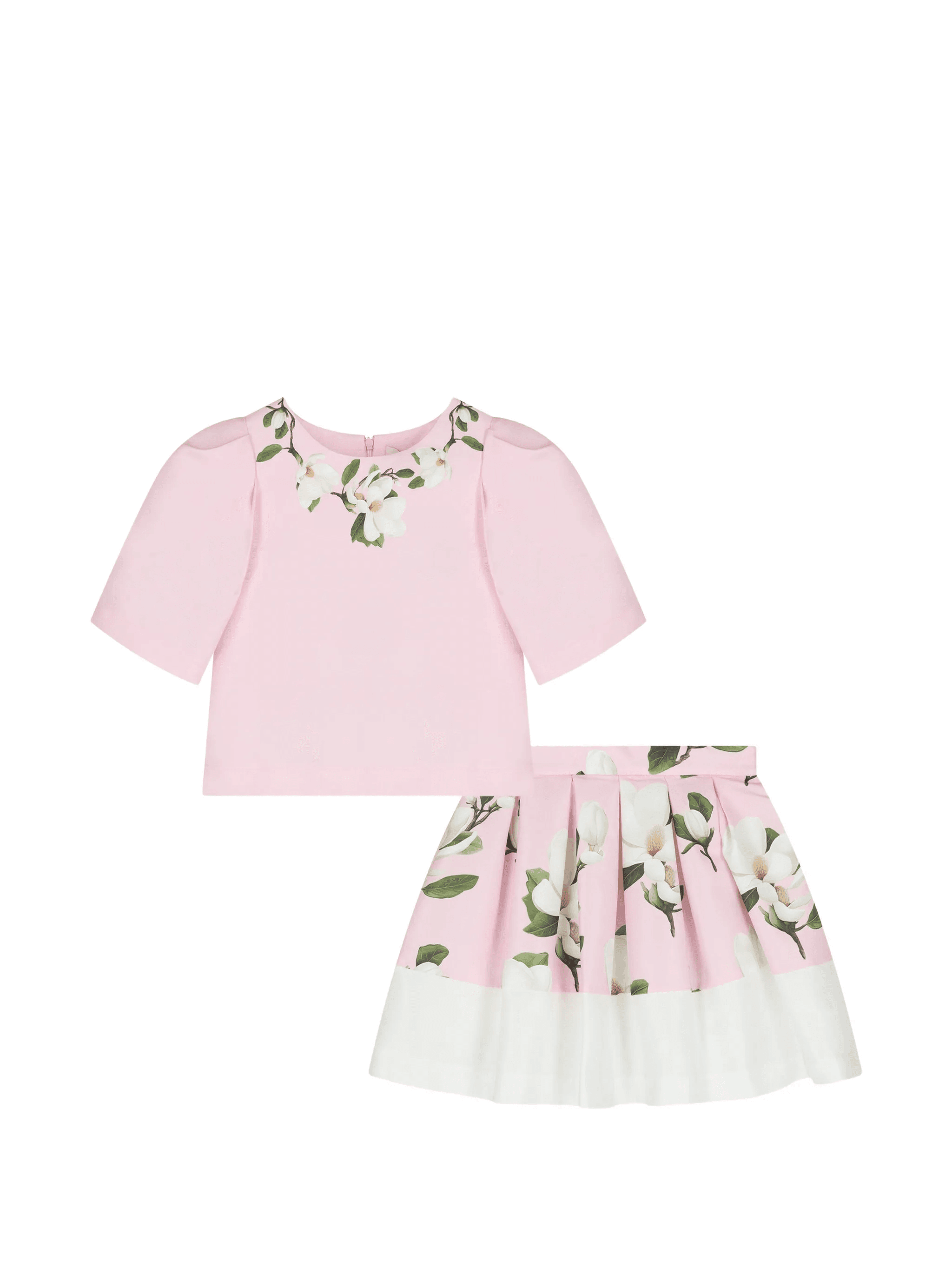 floral-print pleated skirt set - Image 1