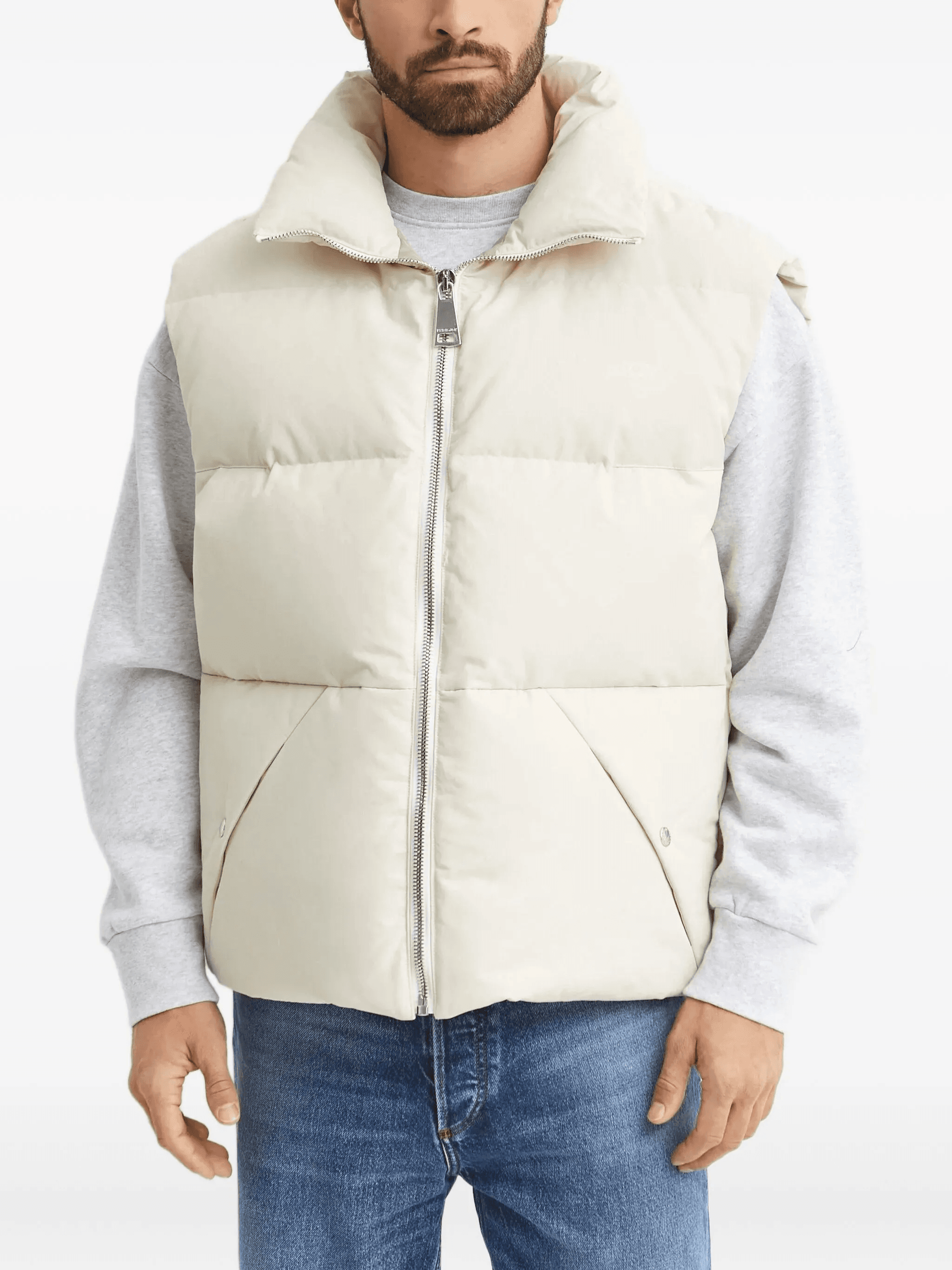 zip padded gilet - Image 1
