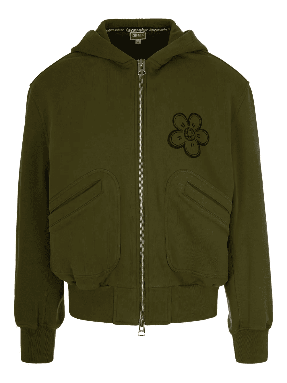 x Futura 2000 flower-printed zip-up hoodie - Image 1