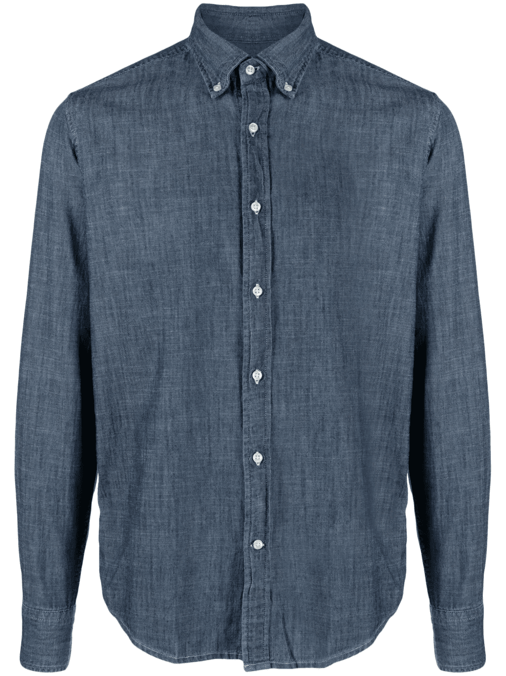 button-down collar cotton shirt - Image 1