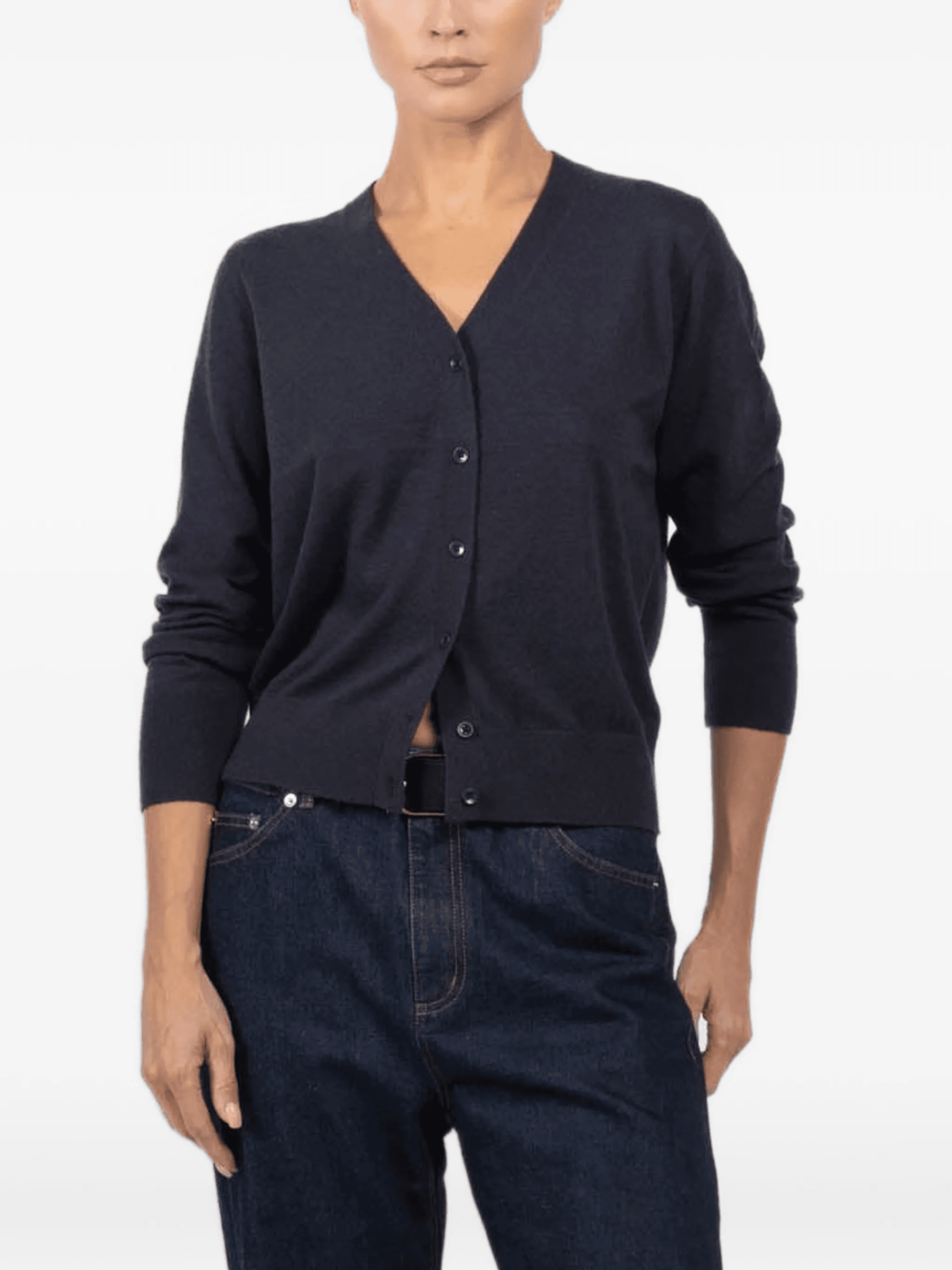 V-neck button cardigan - Image 1