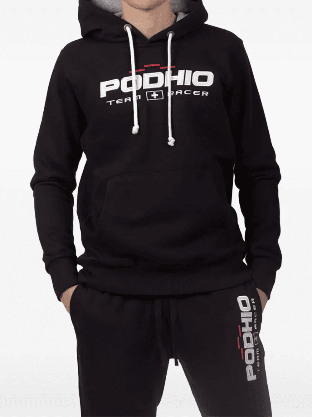 logo-embroidered hoodie - Image 1