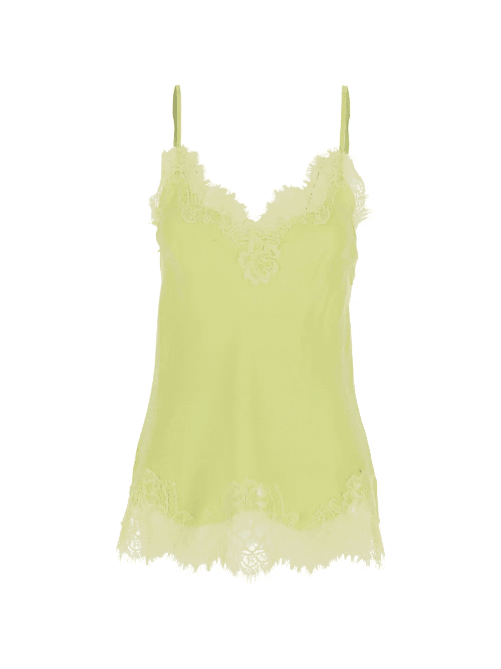 lace-trim sleeveless top - Image 1