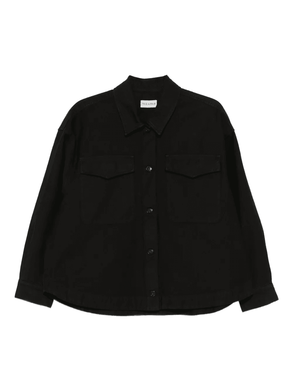 double-pocket cotton shirt jacket - Image 1