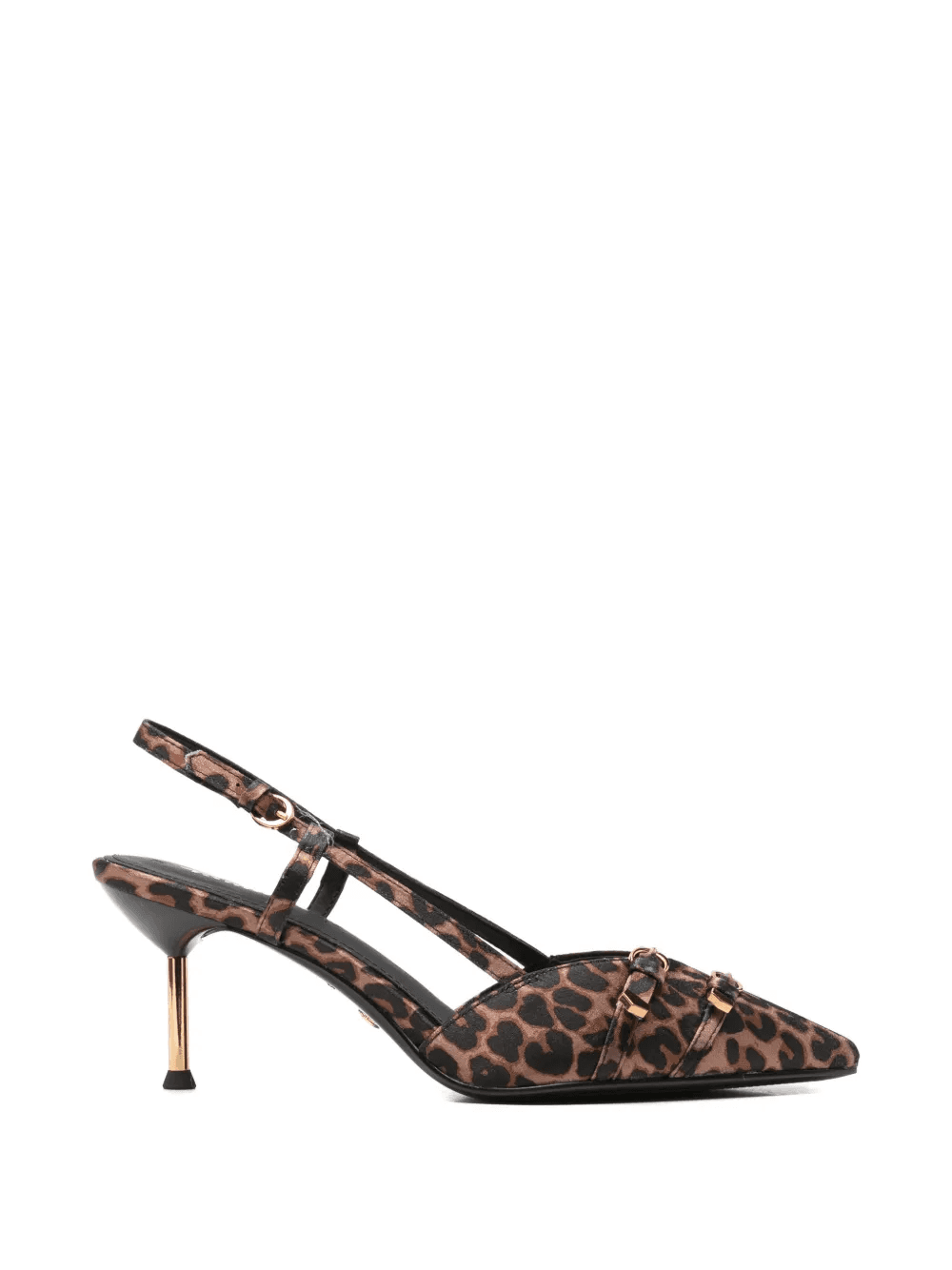 leopard-print embellished pumps - Image 1