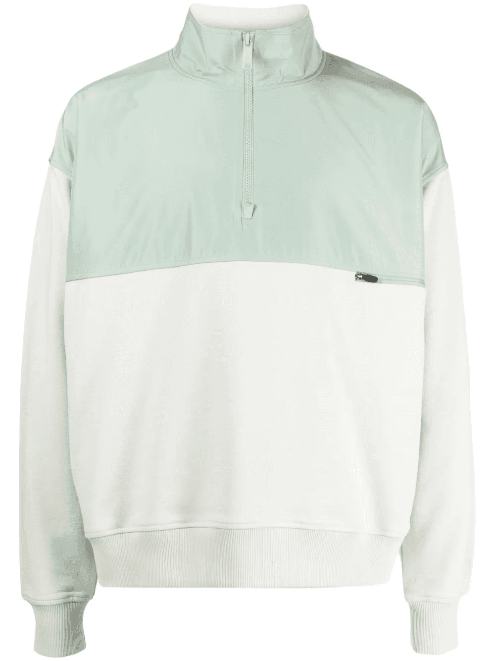 half-zip panelled sweatshirt - Image 1