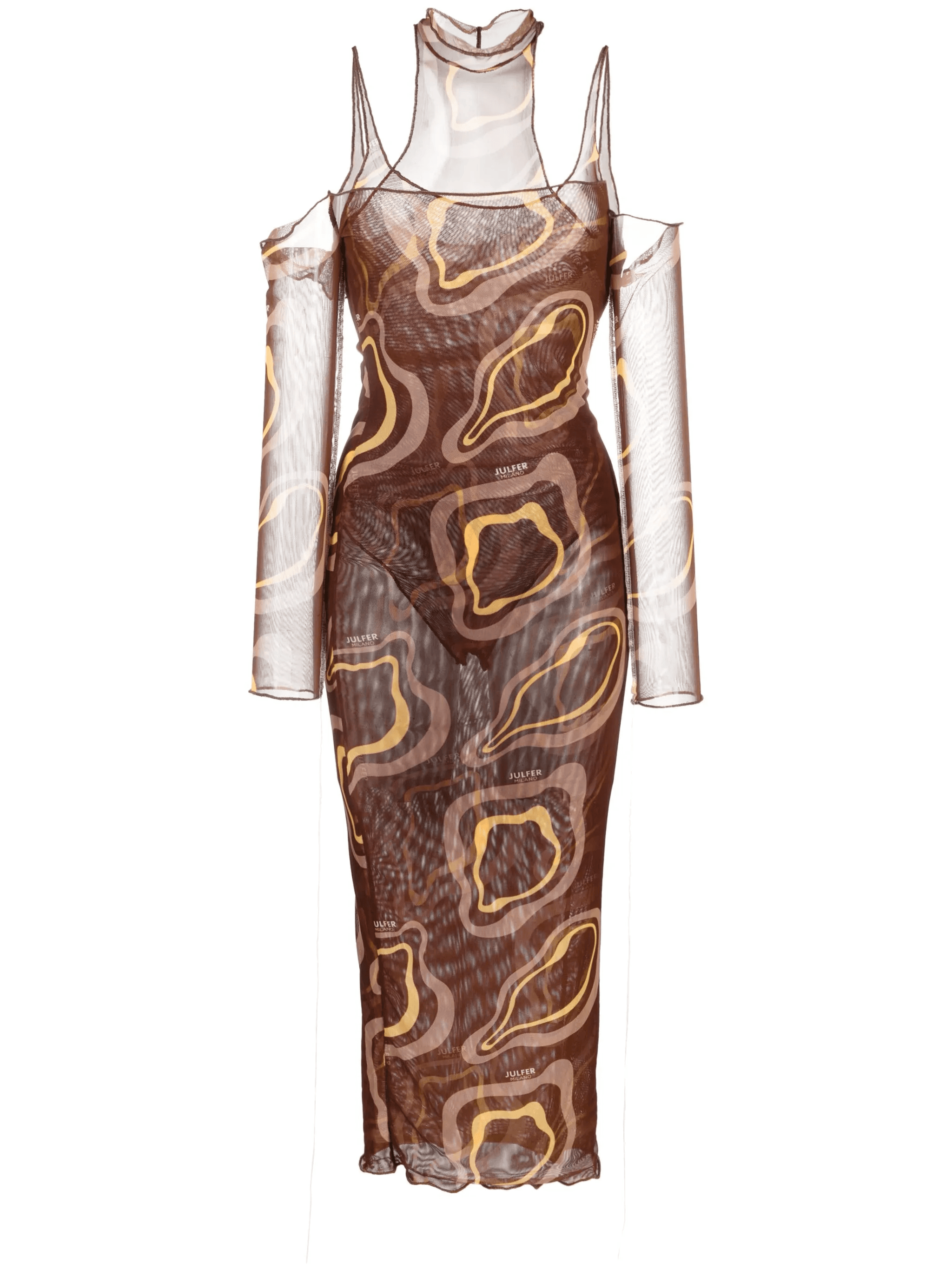 Janet abstract-print midi dress - Image 1
