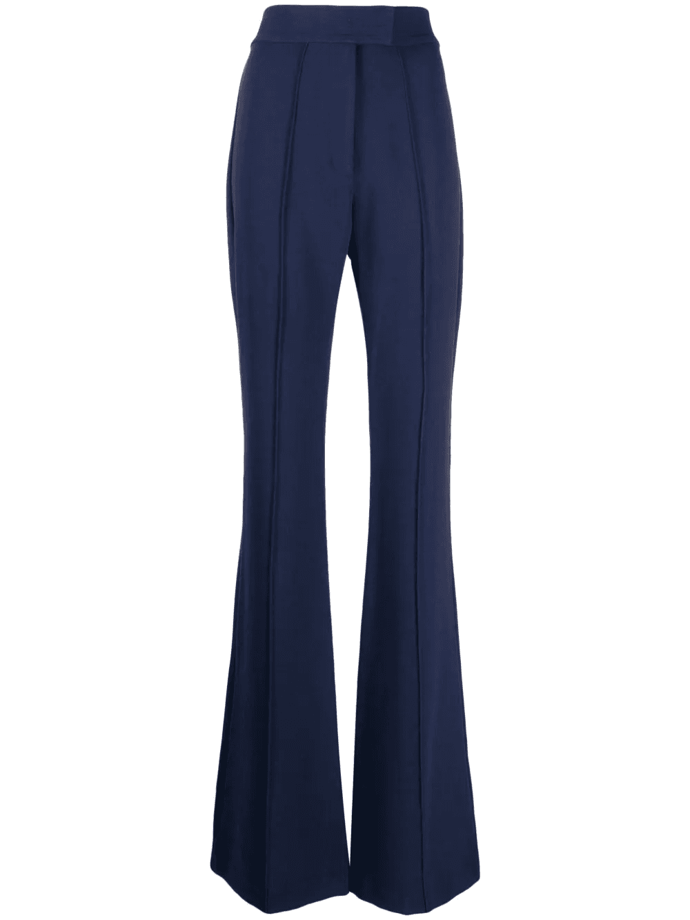 high-waisted flared trousers - Image 1