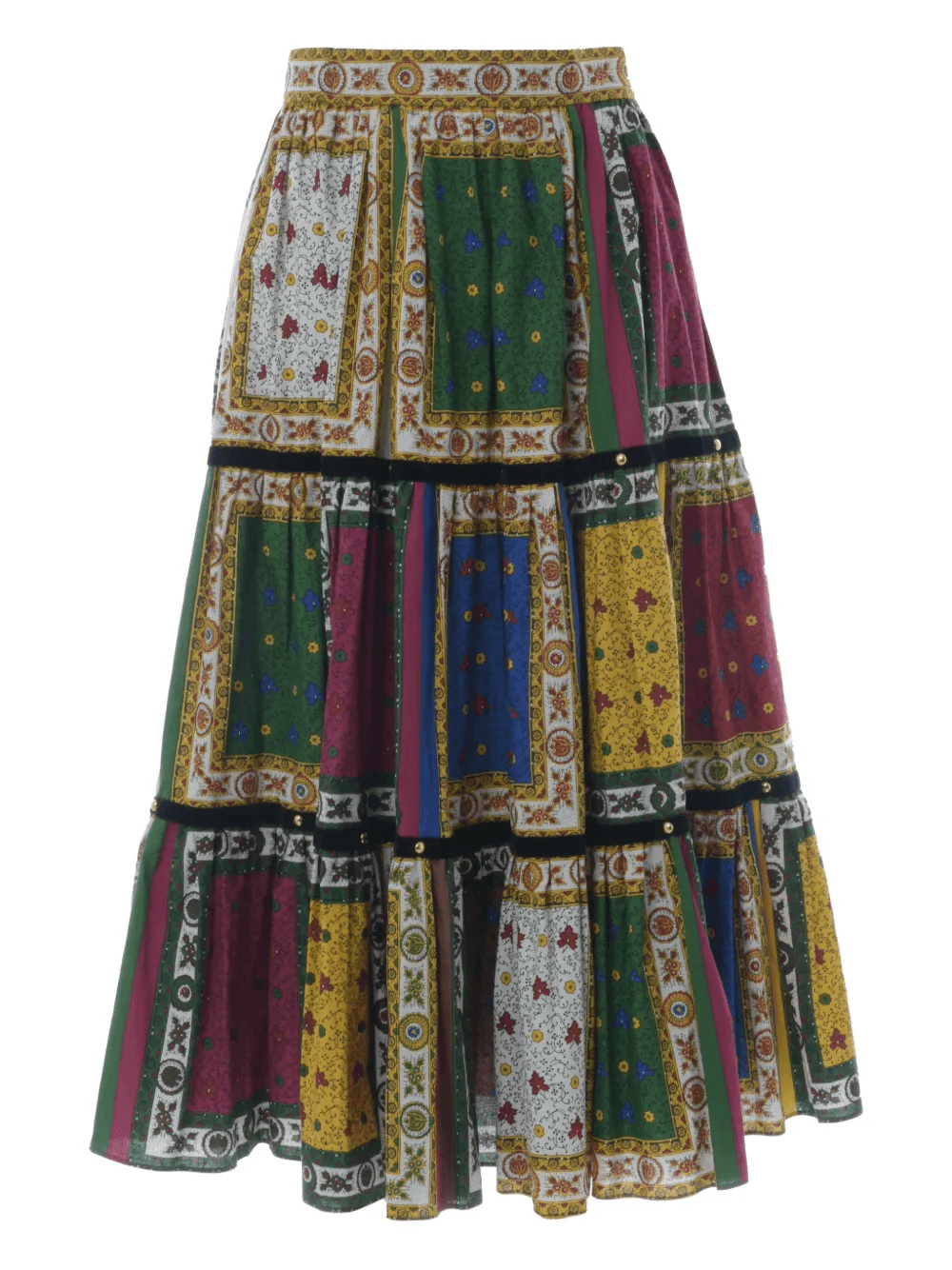 patterned midi skirt - Image 1