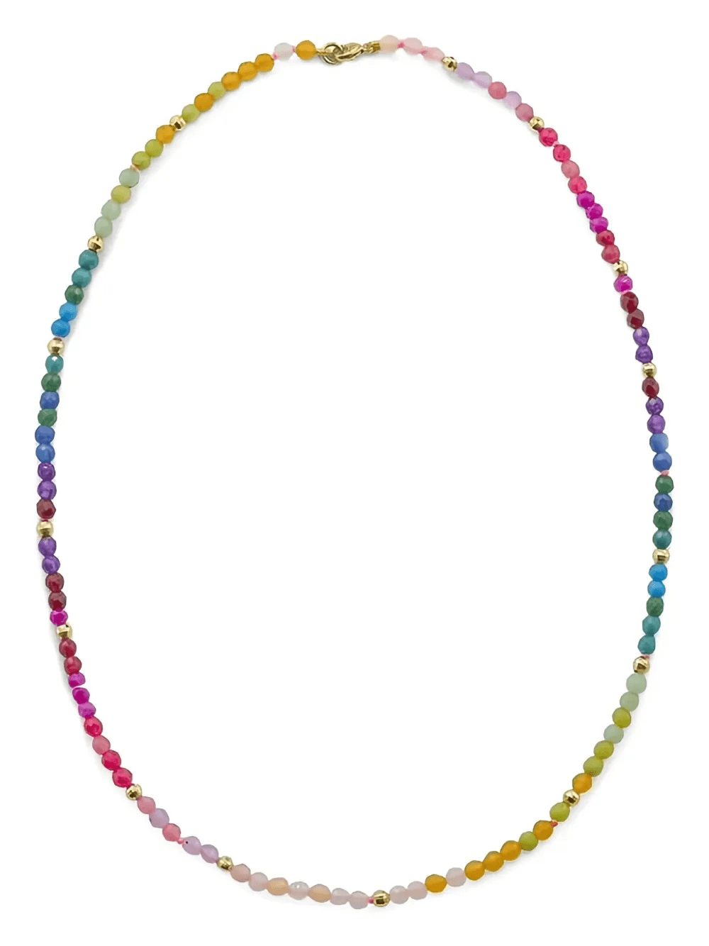 18kt yellow gold beaded necklace - Image 1