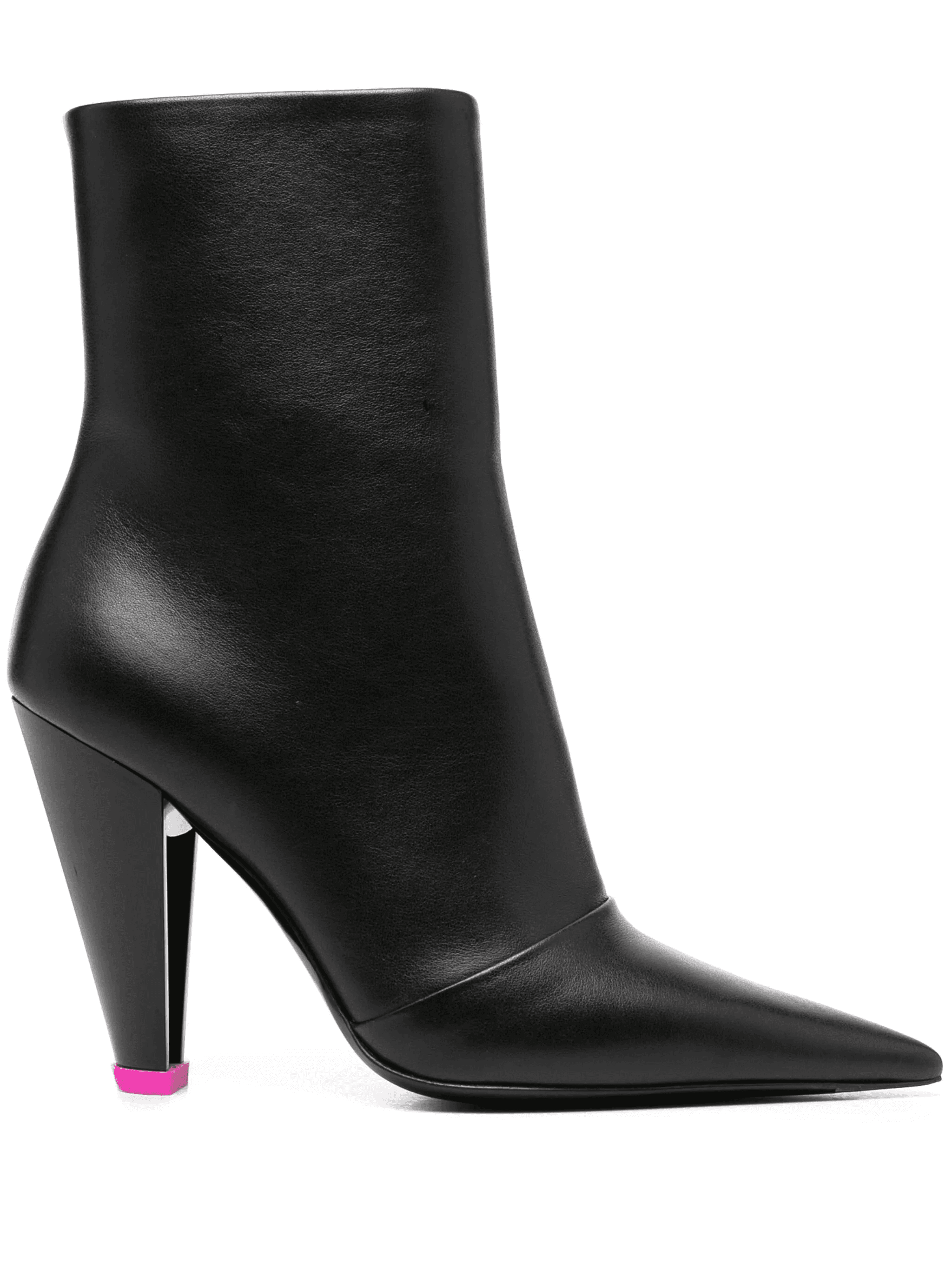 100mm leather ankle boots - Image 1