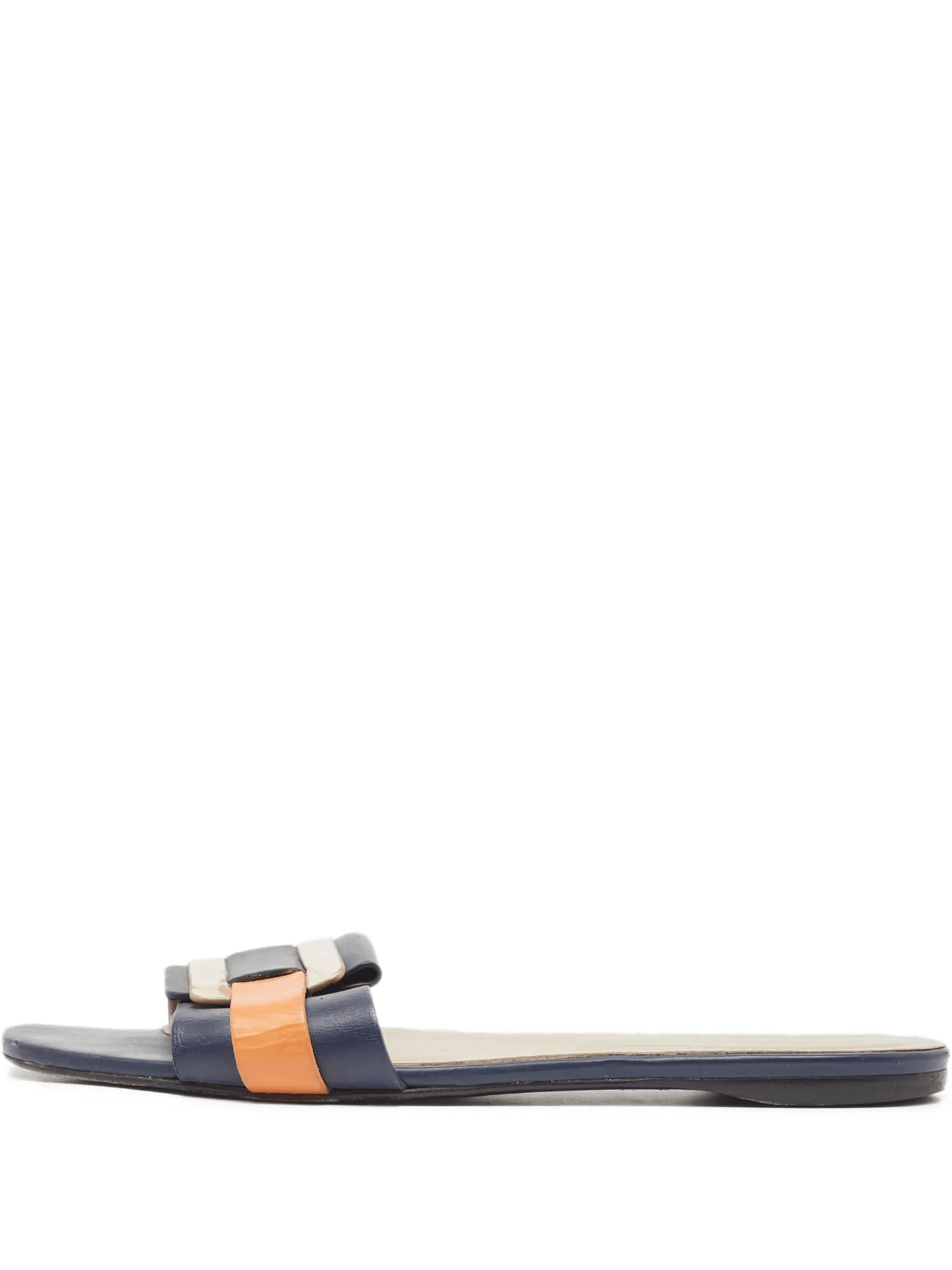 colourblock-strap flat sandals - Image 1