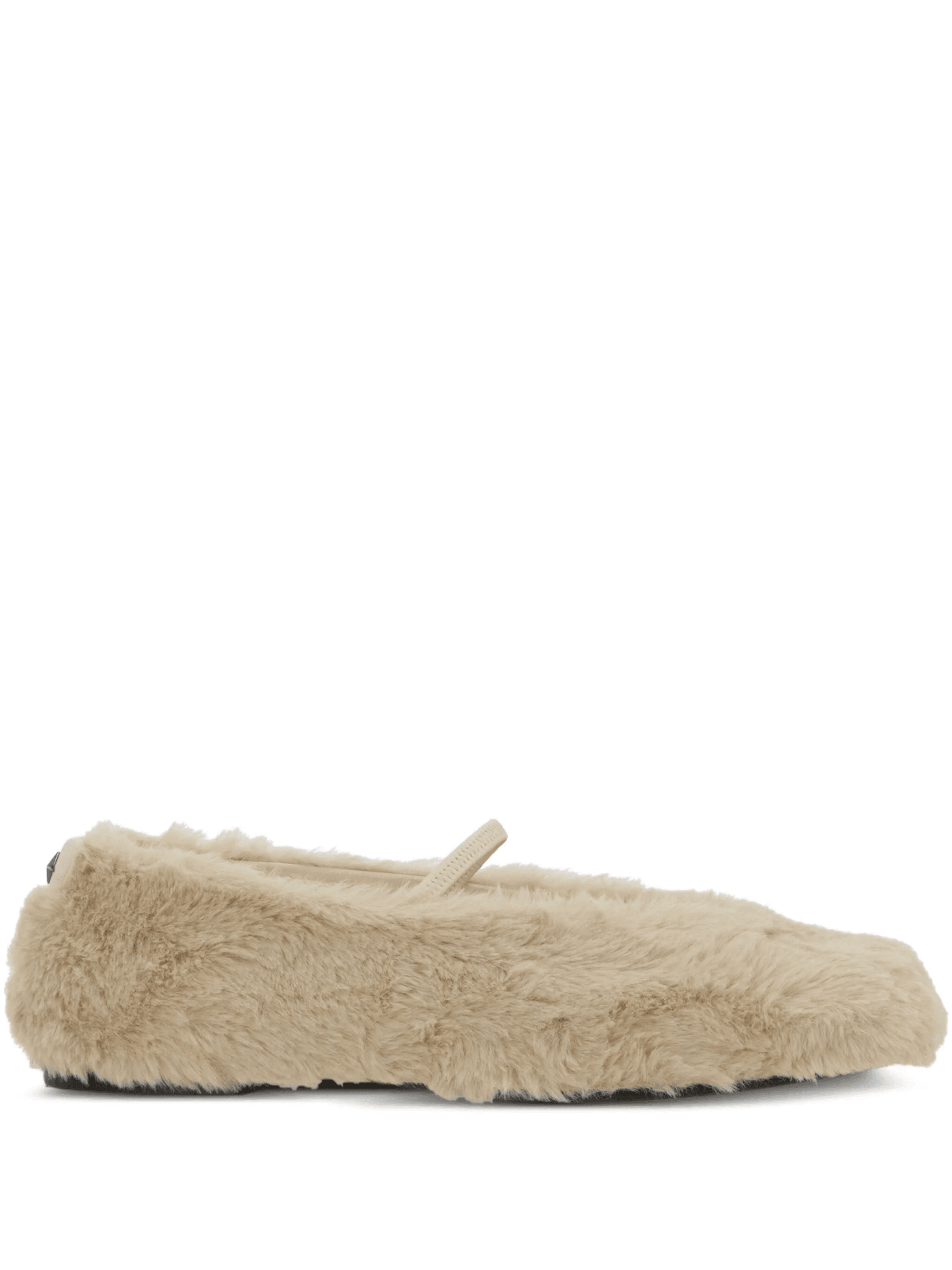 Cindy faux-fur ballet flats - Image 1